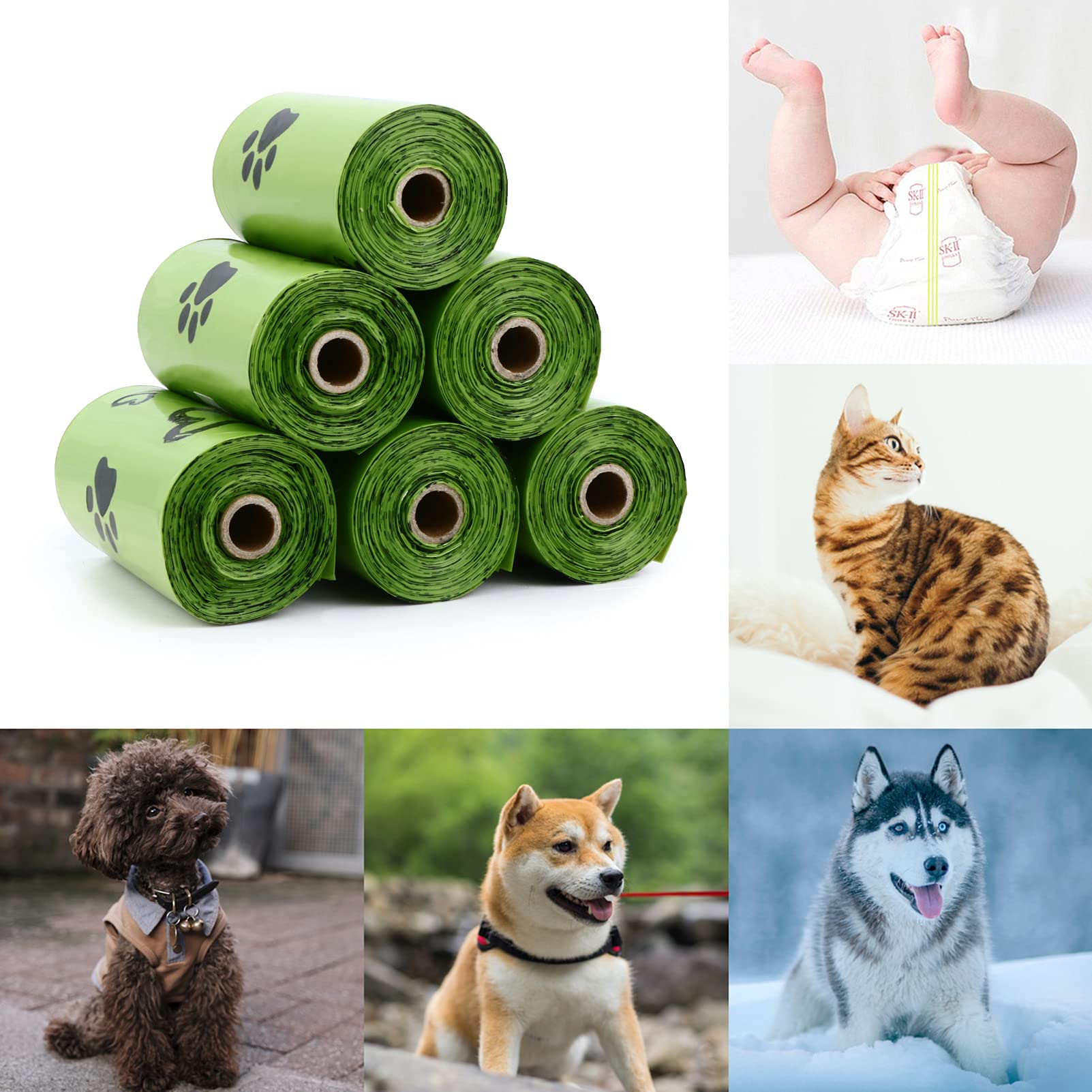 Yingdelai Dog Poop Bag, Biodegradable - 540 Count Dog Waste Bags With Dispenser, Extra Thick Strong Leak Proof Doggy Poop Bags| Scented