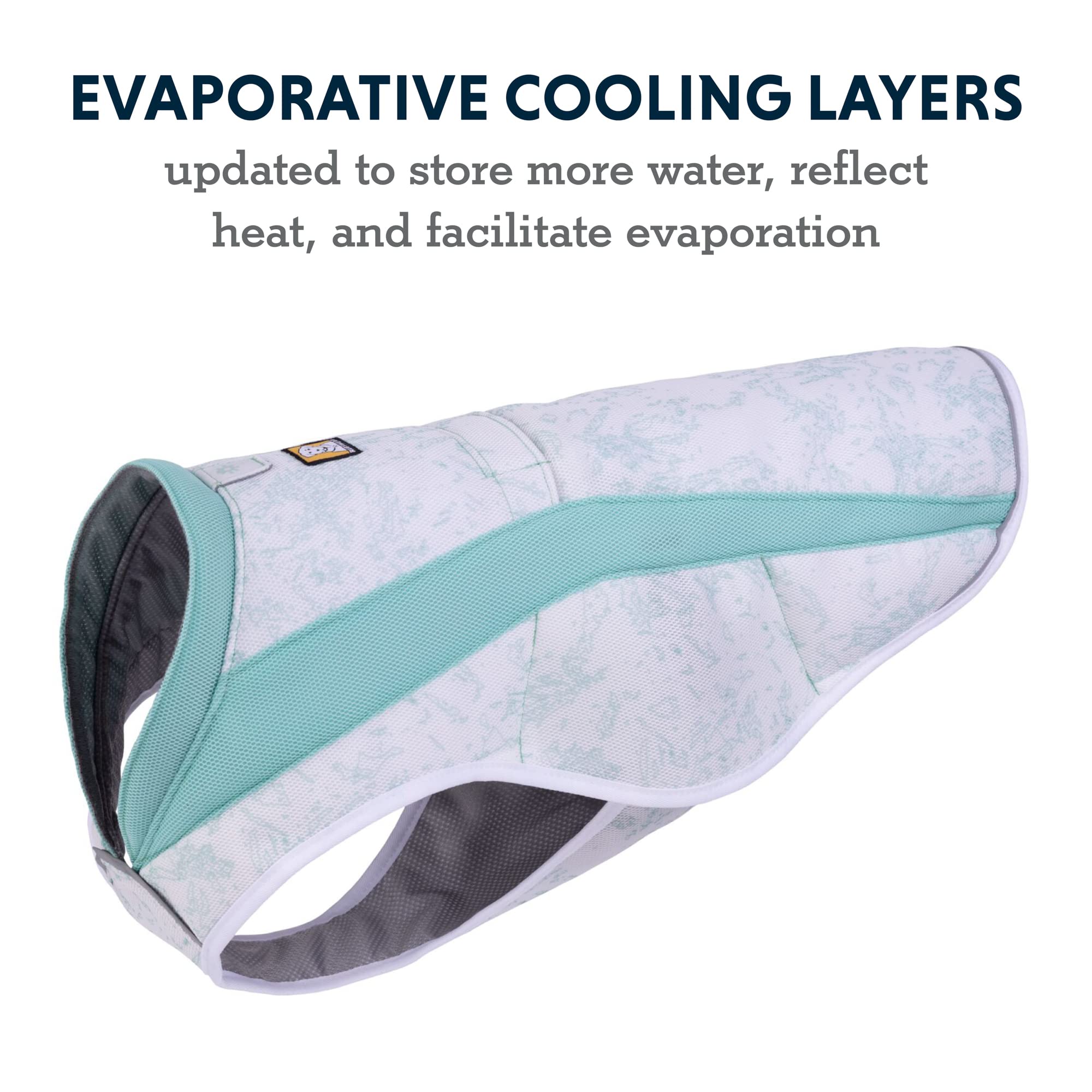 Ruffwear, Swamp Cooler Dog Vest, Evaporative Cooling For Hot Weather, Compatible With Most Harnesses, Sage Green, Large