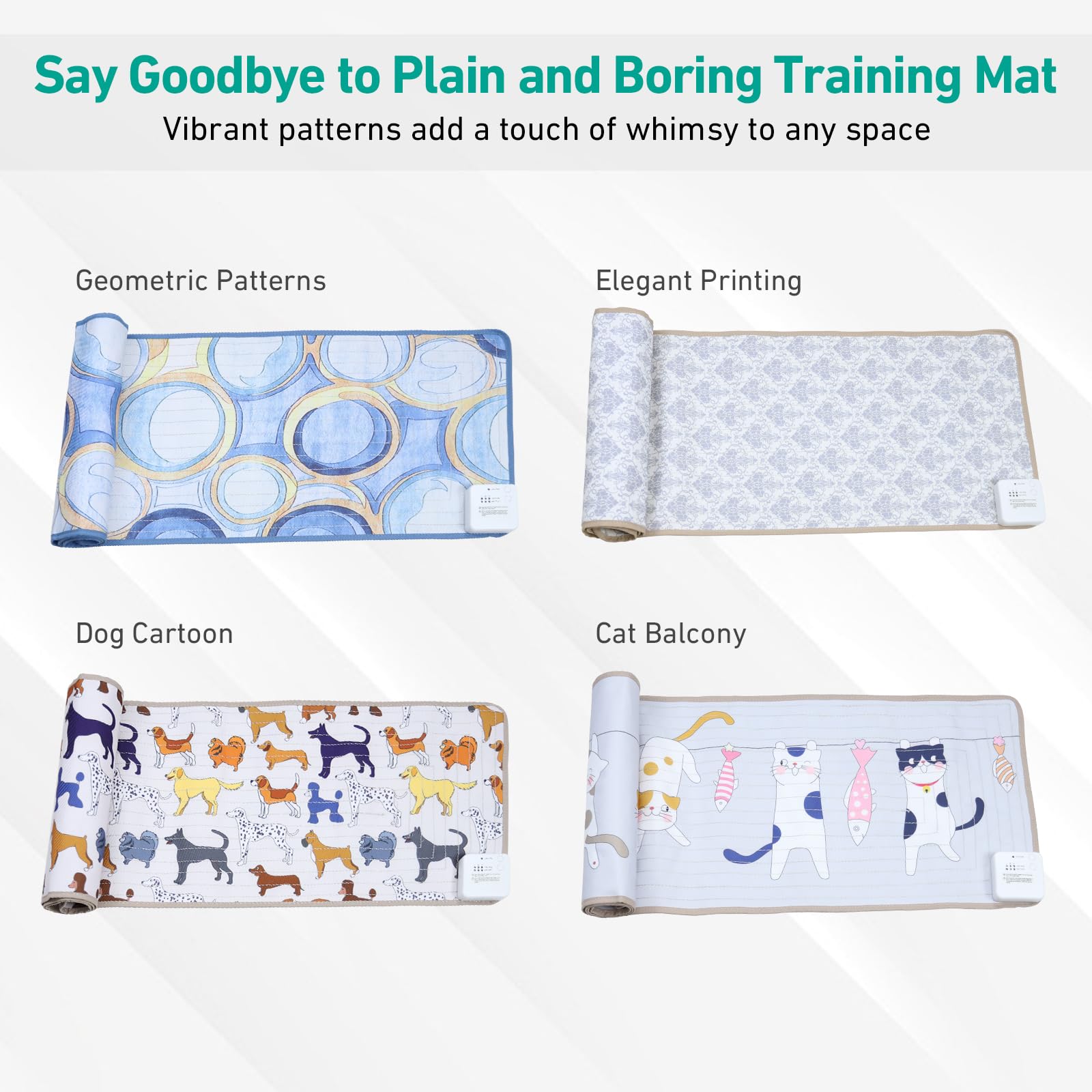 Dogness Rechargeable Pet Shock Mat, 59''X15'' Safe Cat Repellent Mat Electronic Training Pads Keep Dogs And Cats Off Couch, Bed,