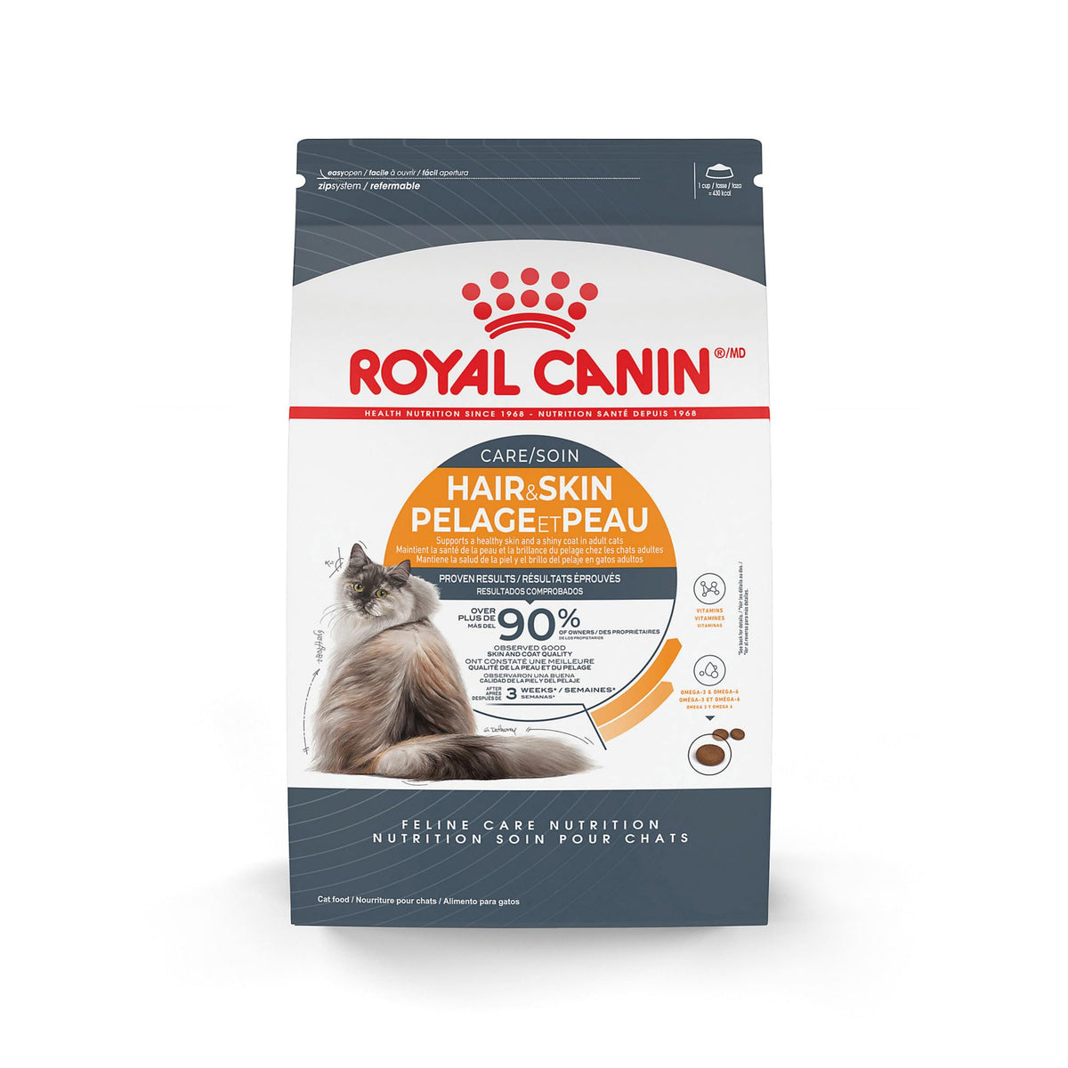 Royal Canin Hair & Skin Care Dry Cat Food, 3.5 Lb Bag