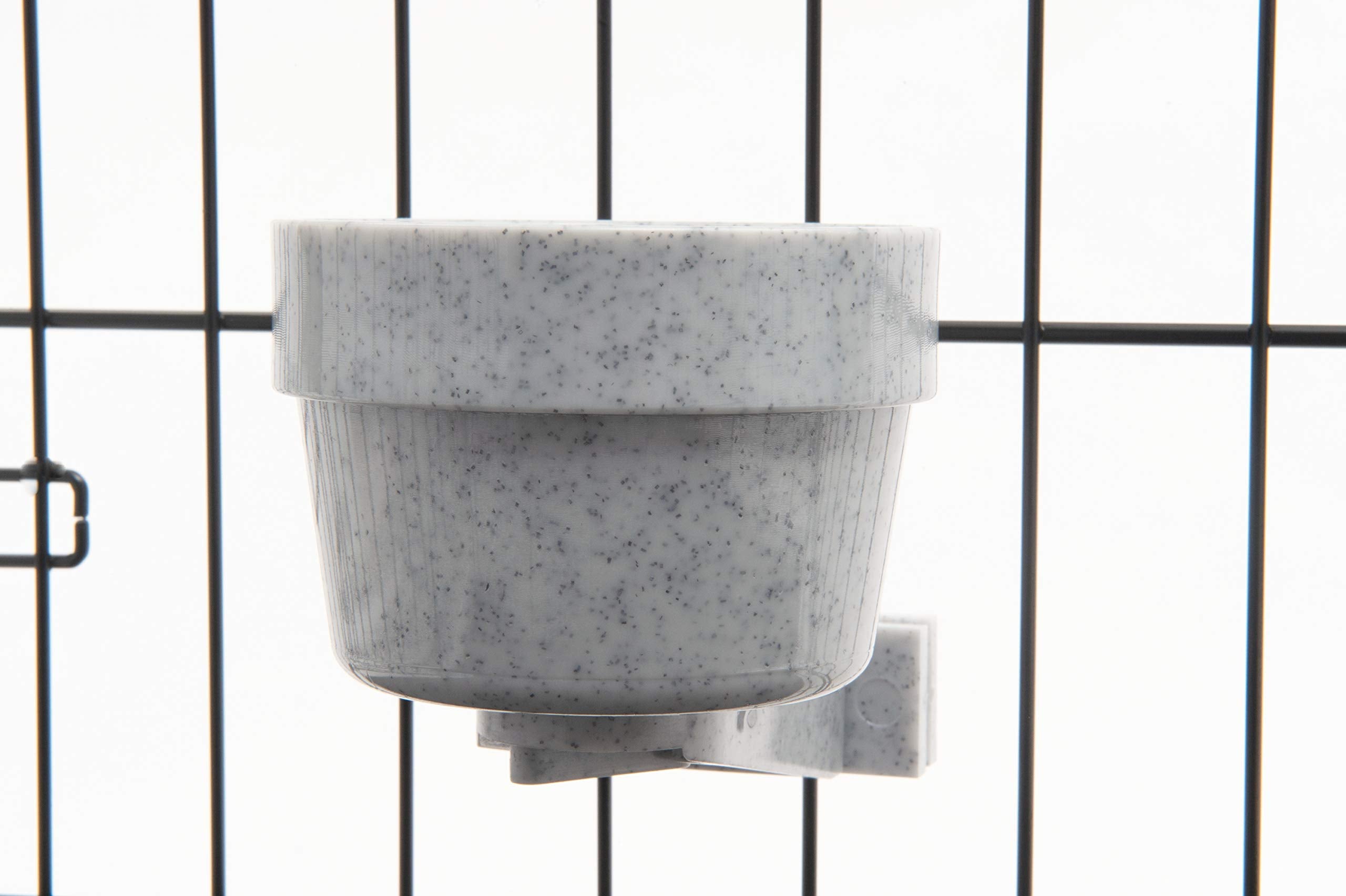 Lixit Kennel Cage Water Bowl Hanging - Non Spill Dog Crate Bowls - Durable Crate Water Bowl for Pets - Securely Attaches to Cage