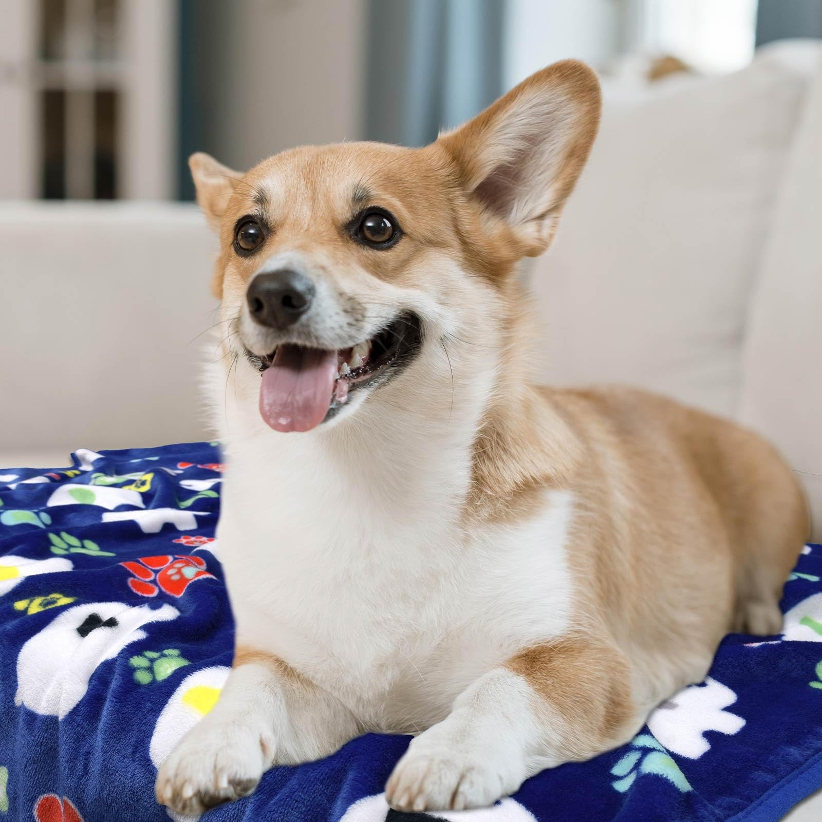 Rezutan 1 Pack 3 Dogs Blankets For Large Dogs Medium Dogs Blanket Super Soft Fluffy Premium Fleece Pet Blanket Flannel Throw For