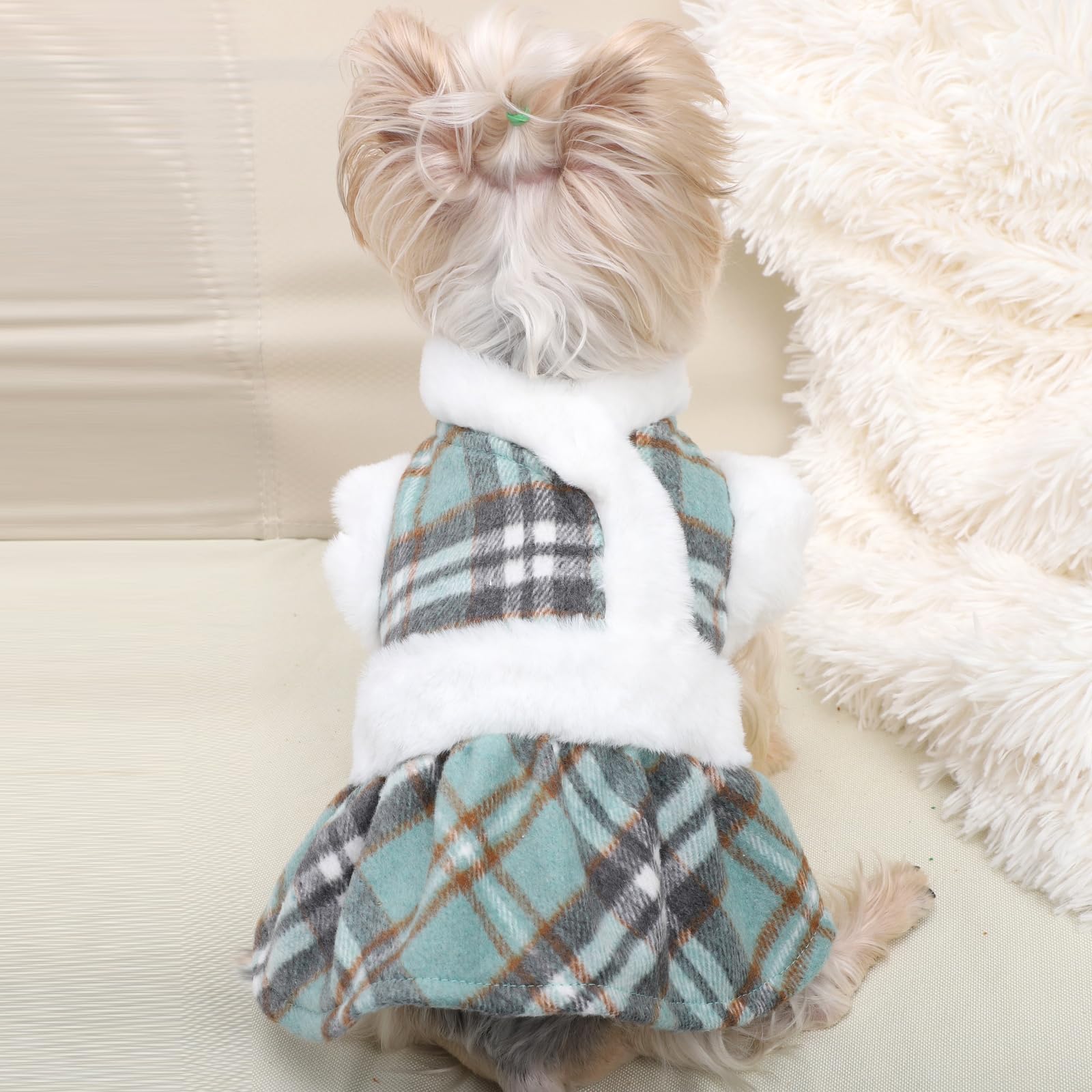 Dog Winter Clothes Sweater For Small Dogs Boy Girl Fall Dress Warm Fleece Chihuahua Yorkie Teacup Xmas Dresses Cat Sweaters, Gre