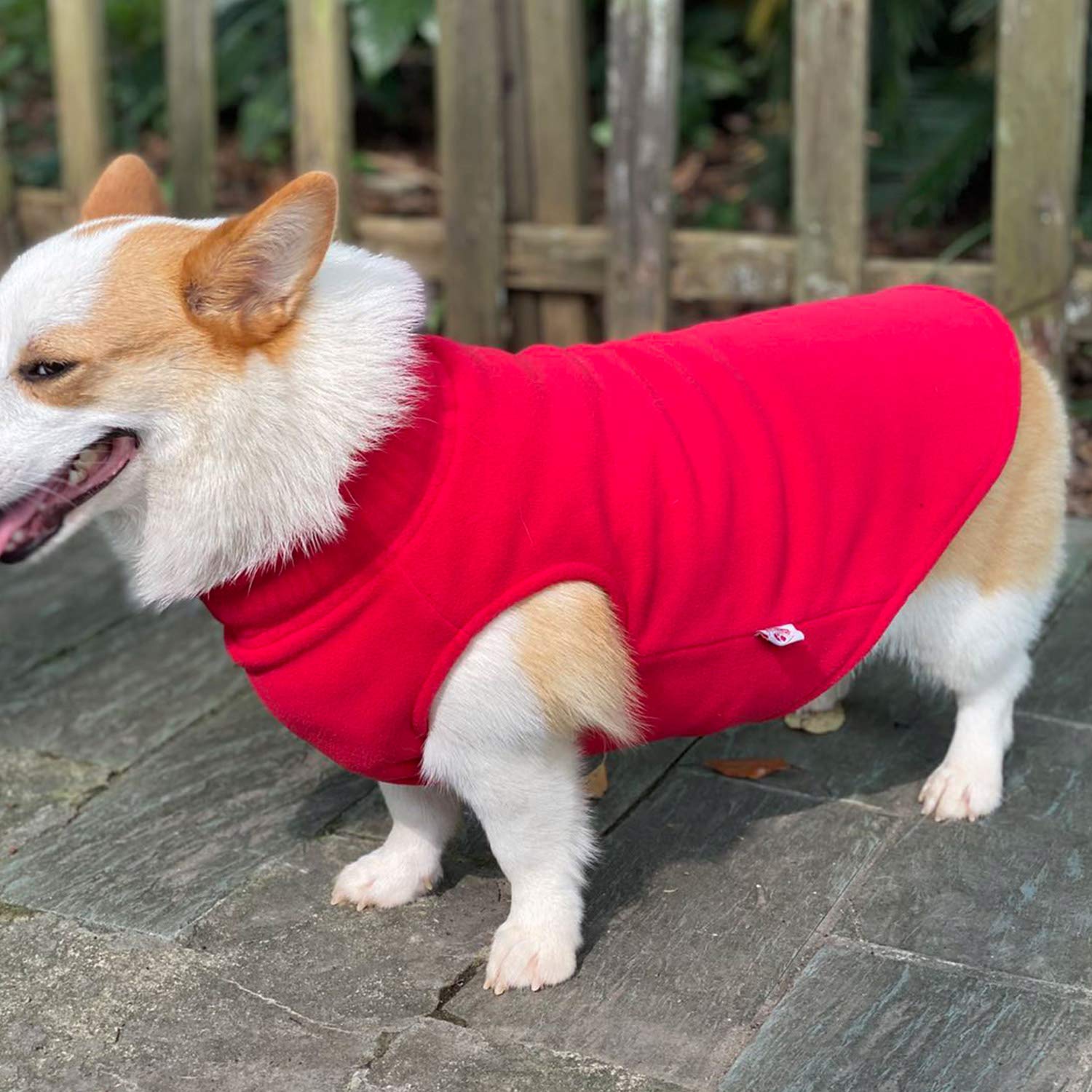 Dog Winter Vest Warm Breathable Dog Polar Fleece Vest Jacket, Lightweight Winter Coat With Leash Neck Hole For Small Medium Large Dogs Red Xl