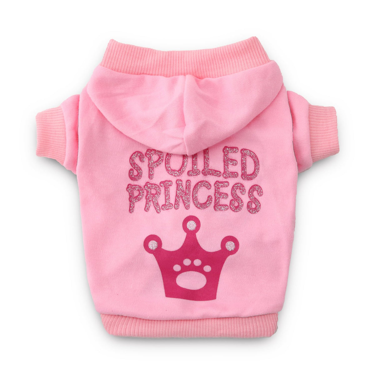 Droolingdog Princess Girl Dog Sweatshirts Puppy Hoodie Girls Dog Hoodies Crown Girl Dog Clothes Small Dog Girl Clothes