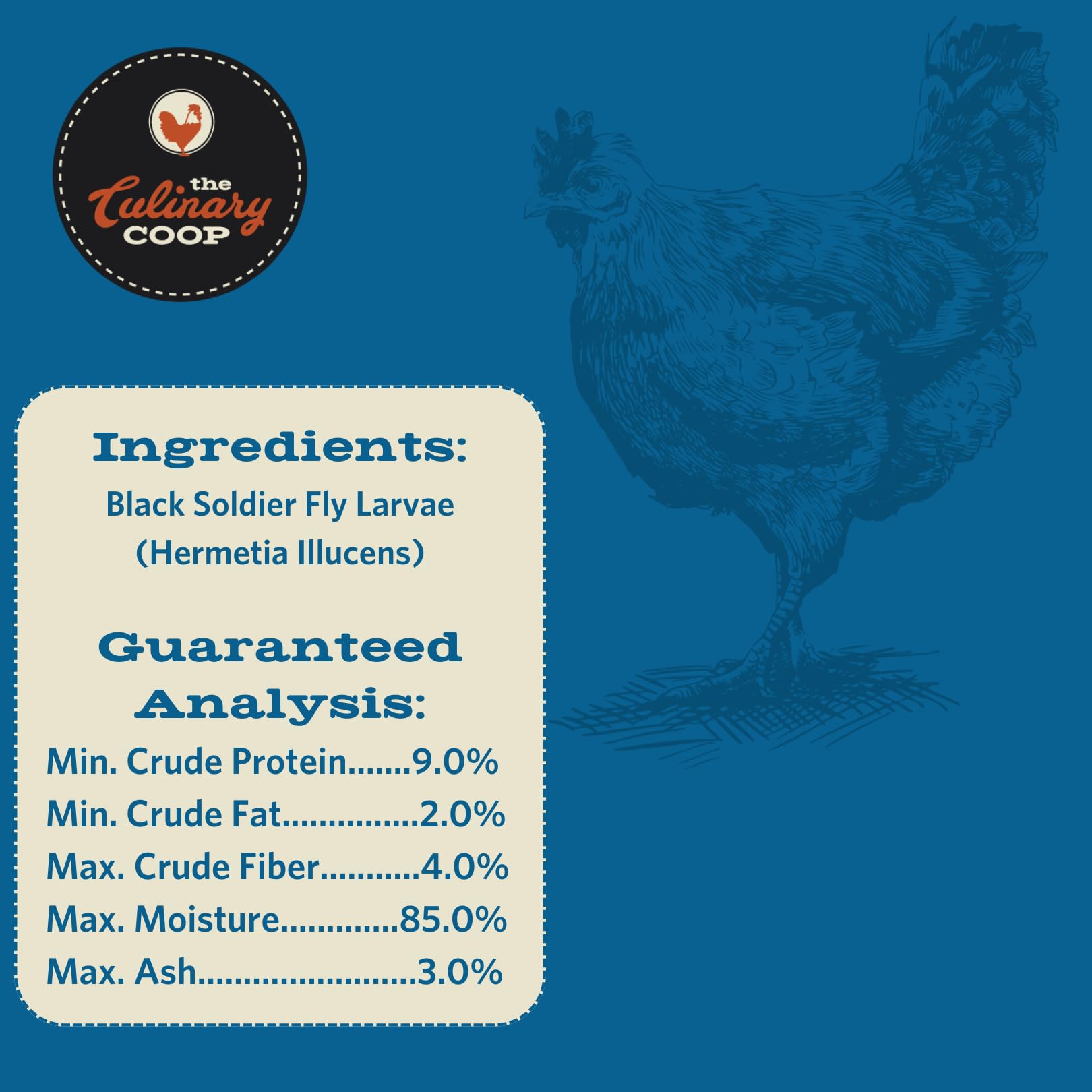 Flukers Culinary Coop Canned Soldier Worms Chicken Treat, All Natural and Packed with Protein, 2.75 oz