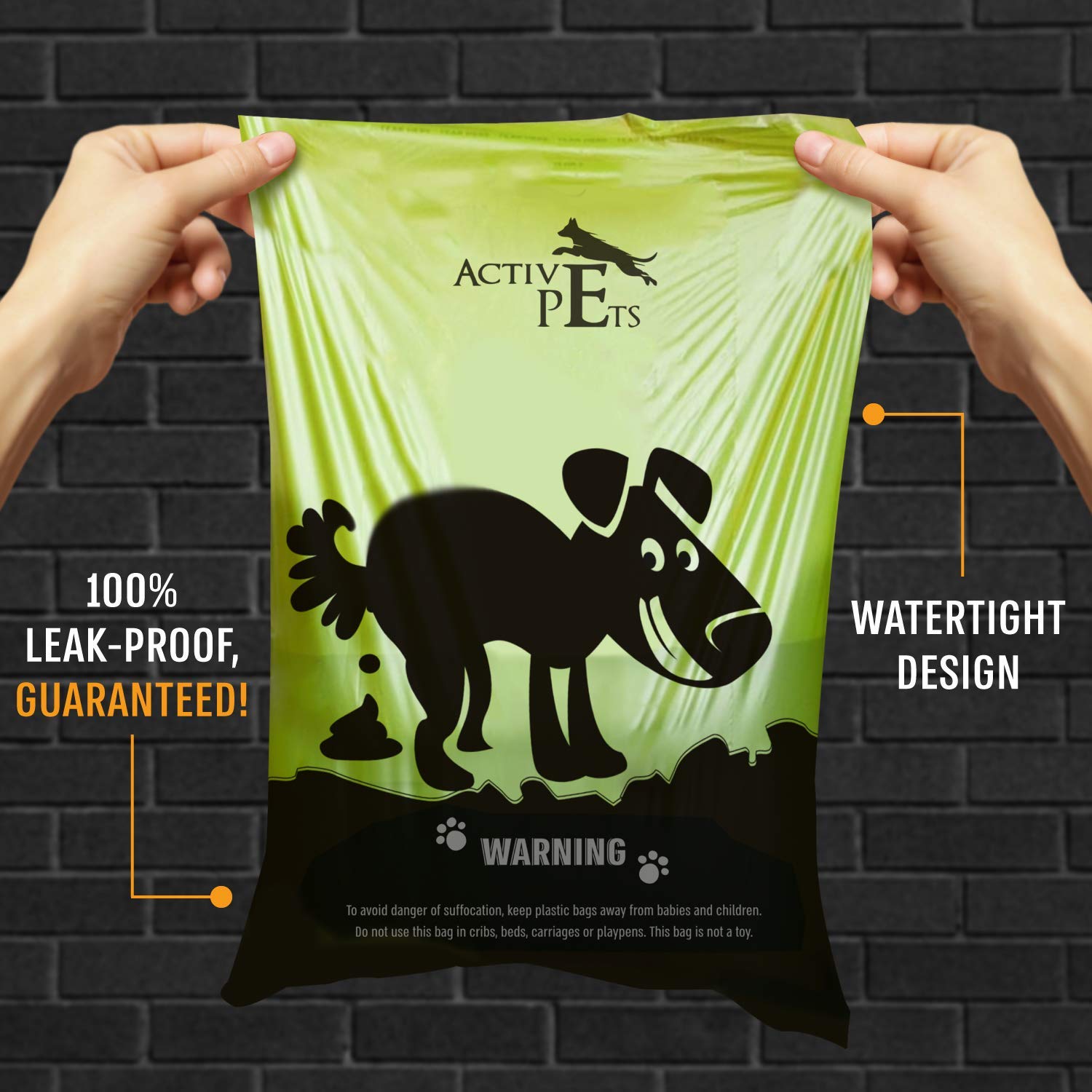 Active Pets Dog Poop Bag, Extra Thick Dog Waste Bags, Leak-Proof, Easy-Tear, Strong Doggy, Lavender-Scented Waste Bags Eco-Frien