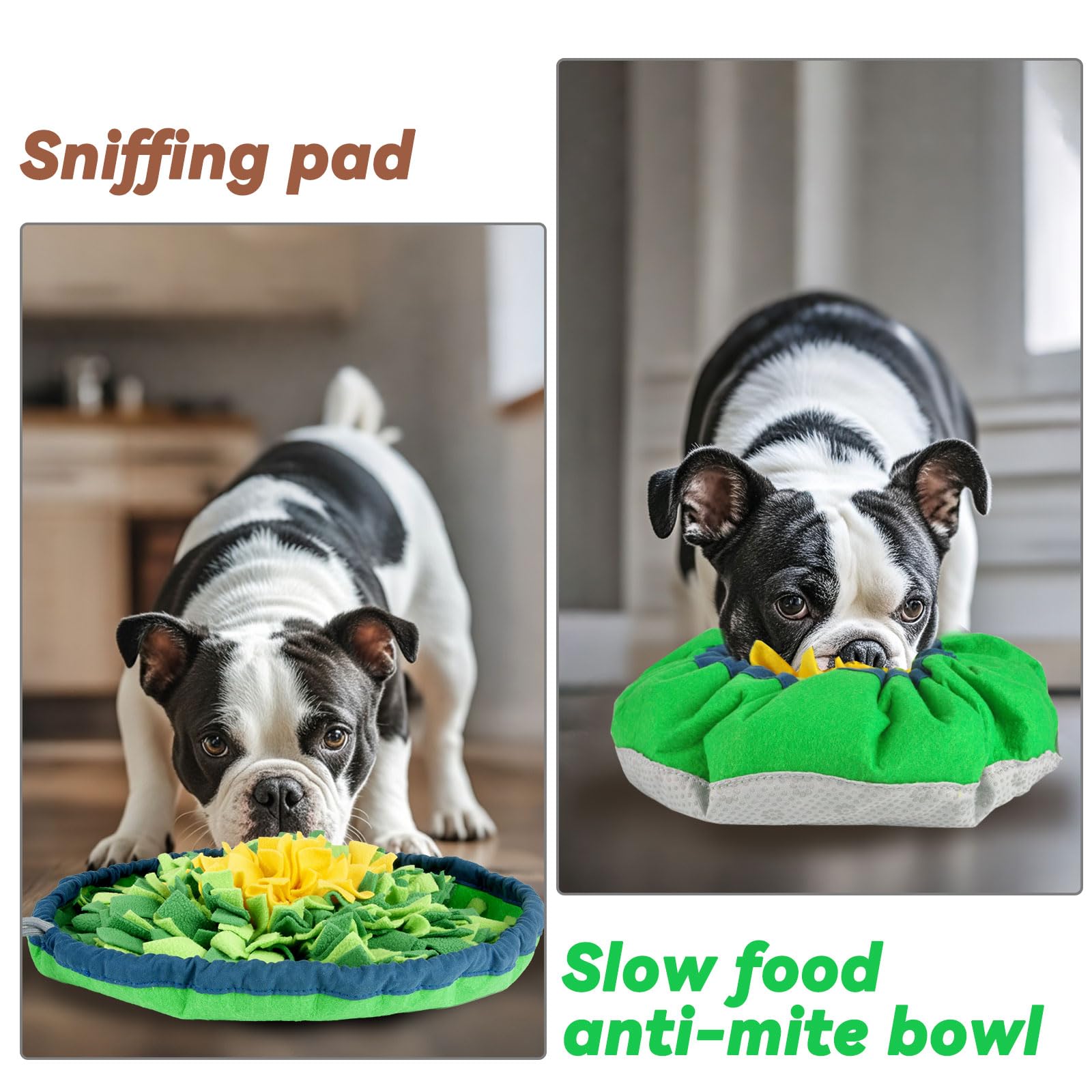 Snuffle Mat For Dogs Sniffing Feeding Mat,Dog Snuffle Mat Slow Feeding Bowl Dog Anti-Slip Nose,Adjustable Dog Digging Toys Encou