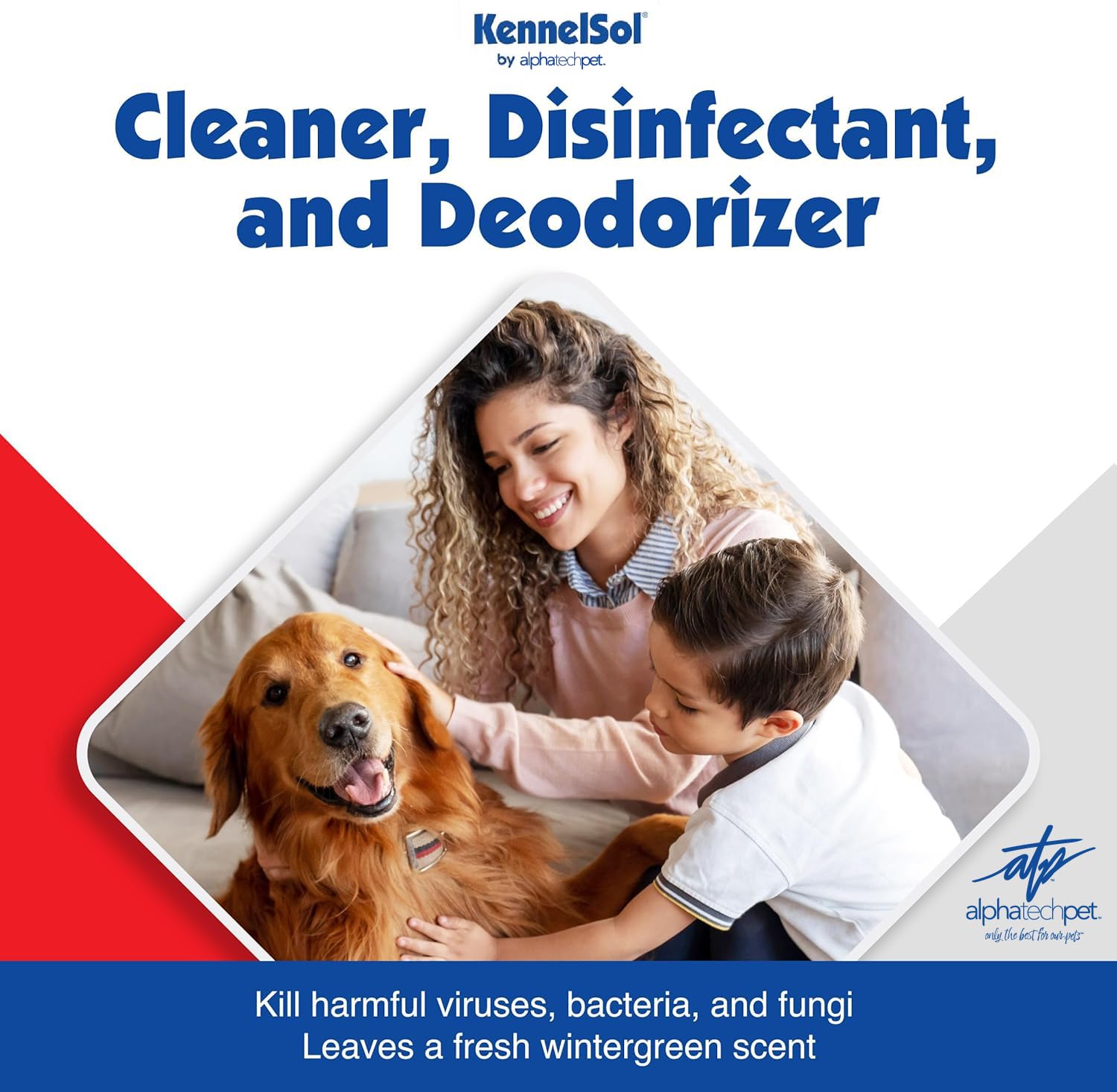 Atp 1-Step Kennel Cleaner - Epa Registered Liquid Concentrate Disinfectant And Deodorizer, Effective Against Bacteria And Viruse
