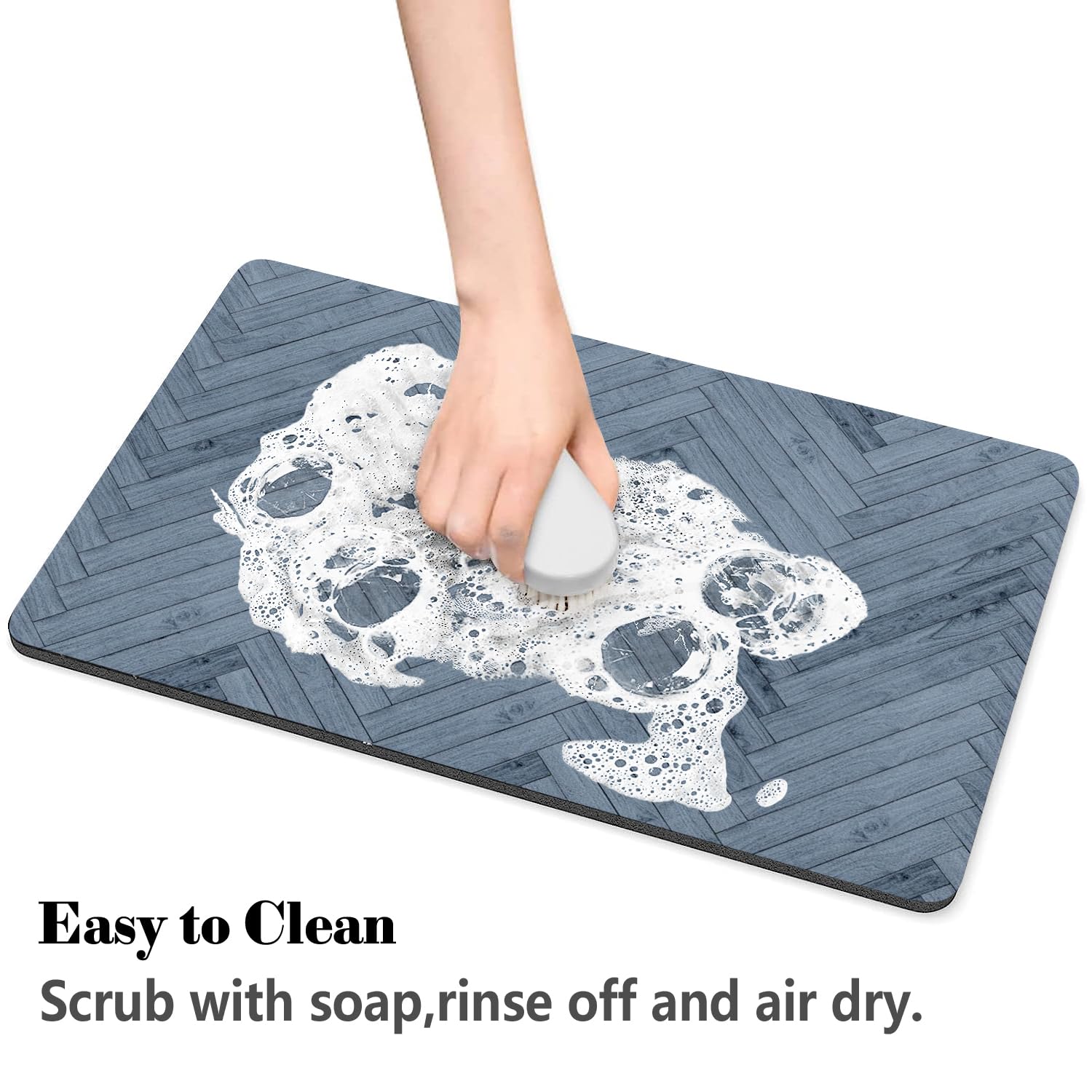 Dog Food Mats for Floors Absorbent, Pet Cat Food Mat - Quick Dry Dog Bowl Mats for Food and Water, Eco-Friendly Boho Pet Supplie