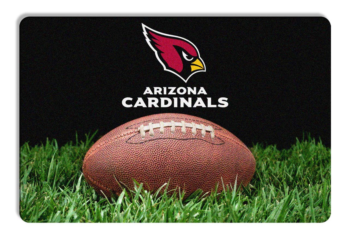 NFL Arizona Cardinals Classic Football Pet Bowl Mat, Large