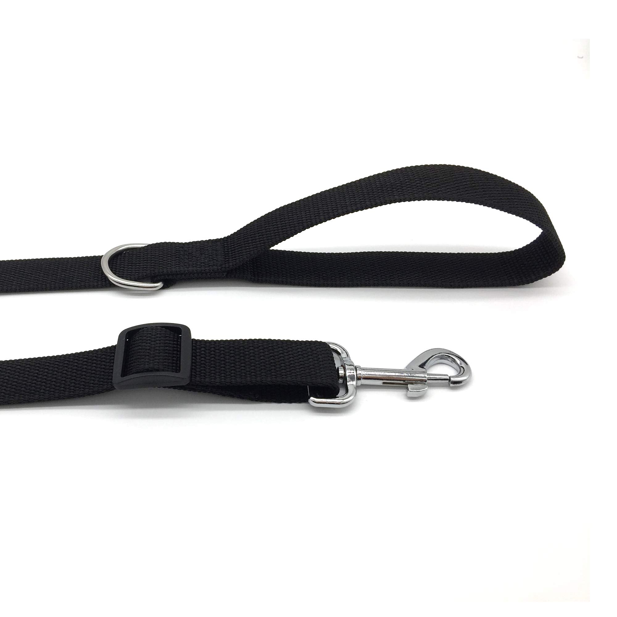 6Ft Adjustable Dog Leash, Nylon Dog Leashes For Medium Large Dogs (Black)