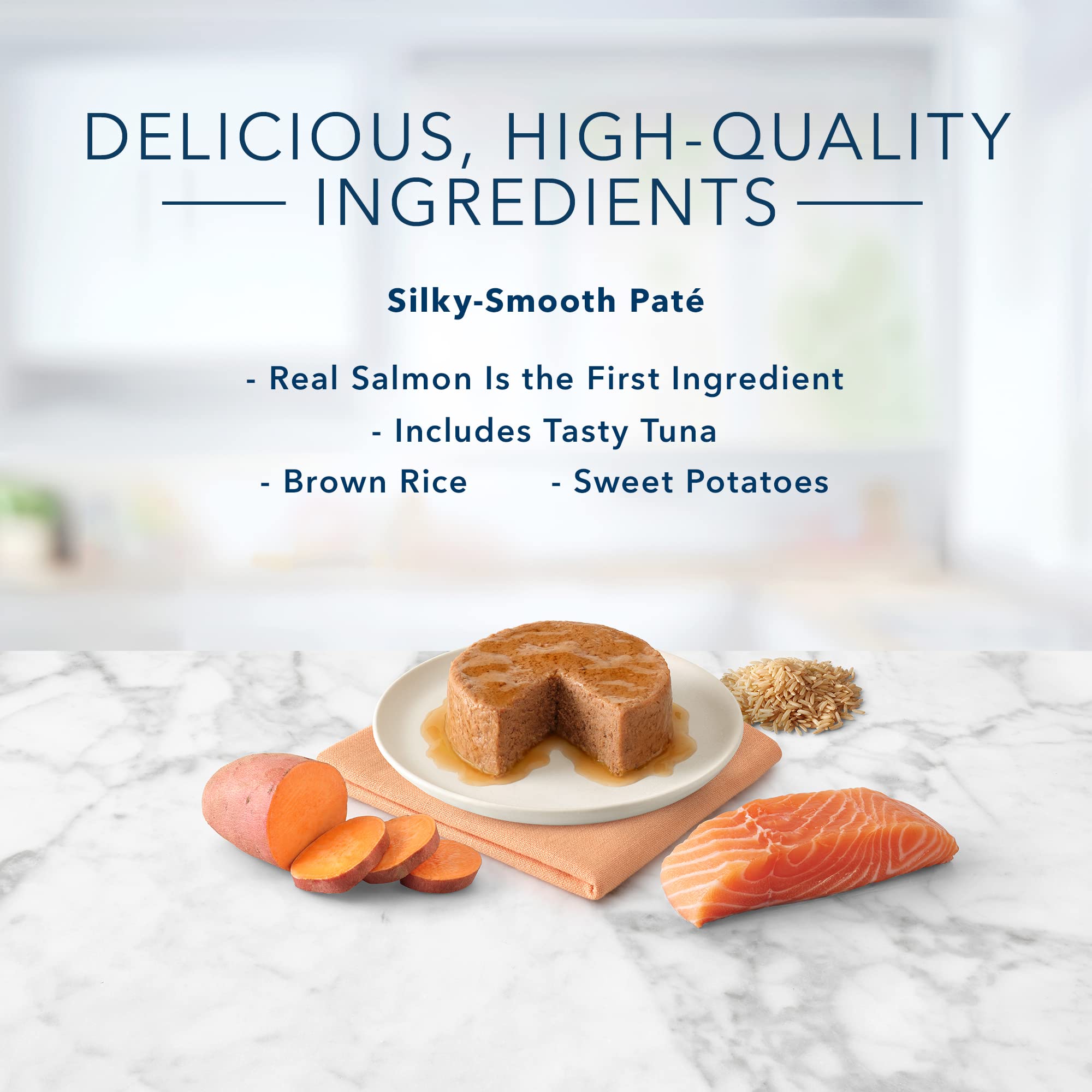 Blue Buffalo Tastefuls Wet Cat Food Pat  , Made with Natural Ingredients, Salmon Entr  e, 5.5-oz Cans (24 Count)