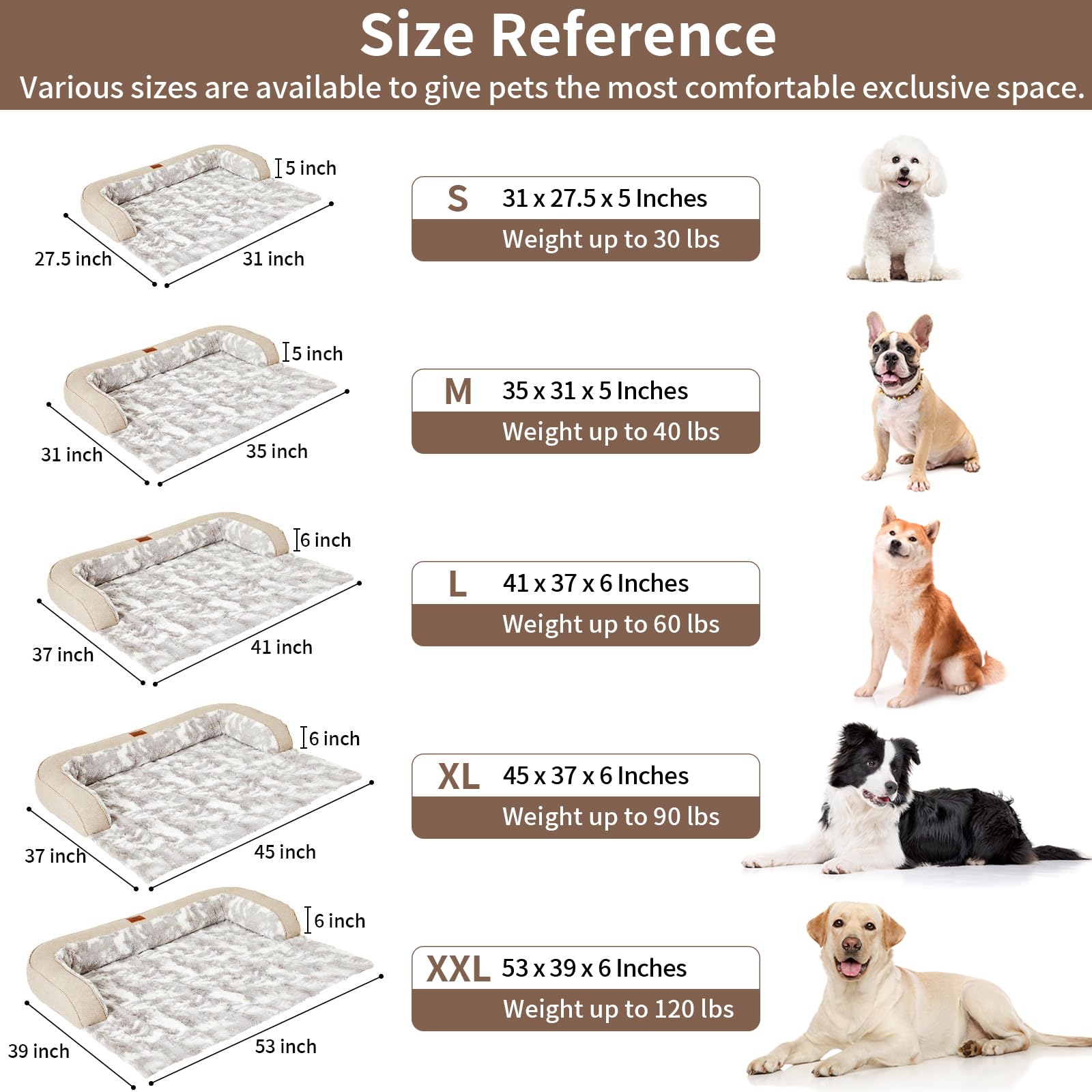 Hapyclaw Calming Dog Couch Bed Mat, 31X28 Inch Waterproof Fluffy Sofa Cover, Furniture Protector With Handle, Removable And Wash