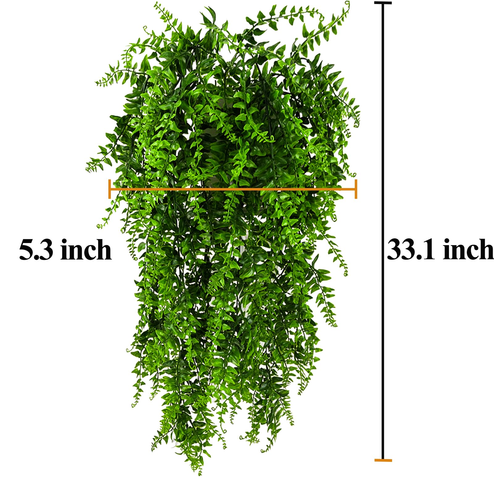 Hercocci 5 Pack Reptile Plants, Terrarium Hanging Plants Vines Artificial Leaves Habitat Decorations With Suction Cup For Bearded Dragon Hermit Crab Lizard Snake Geckos Chameleon