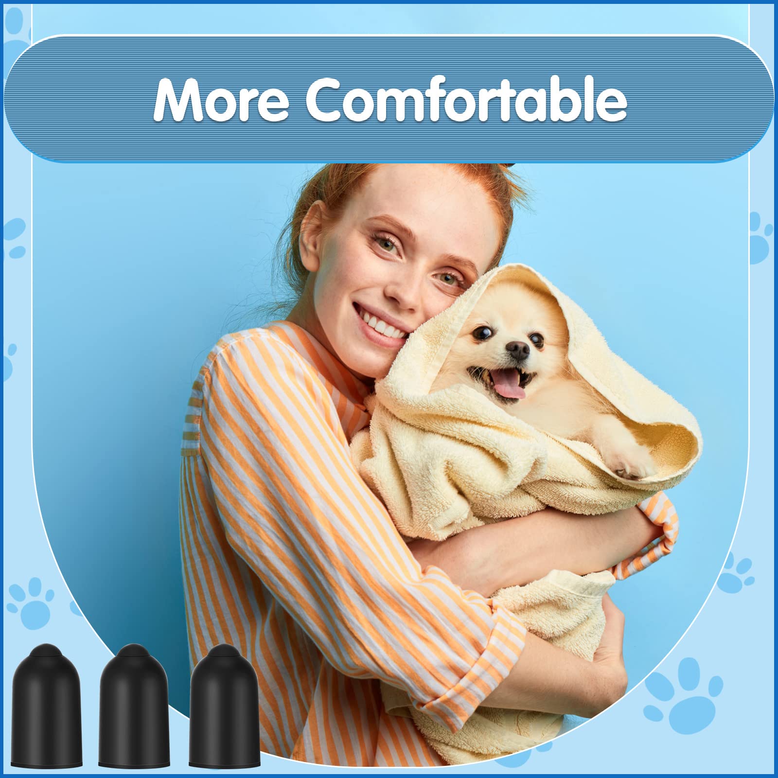 24 Pieces Shock Collar Dog Rubber Tips Training Collar Replacement Parts Dog Prong Collar And Silicone Covers For Training Rubber Dog Shock Collar Prongs Or Anti Bark Collars Tool (13 Mm)