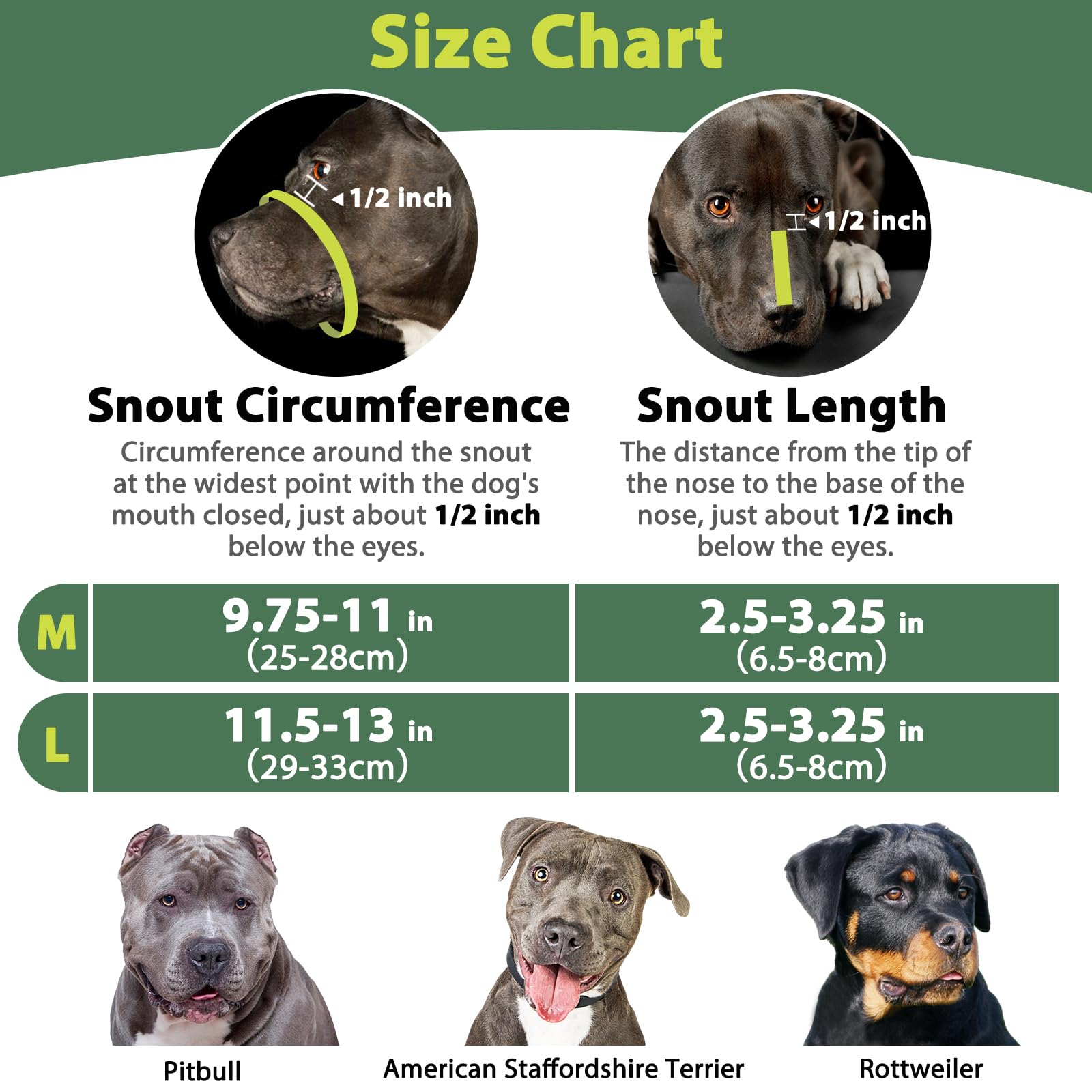 Mayerzon Pitbull Muzzle, Lightweight Basket Muzzle for Large Medium Dogs Rottweiler Amstaff to Prevent Biting Eating, Safe for G