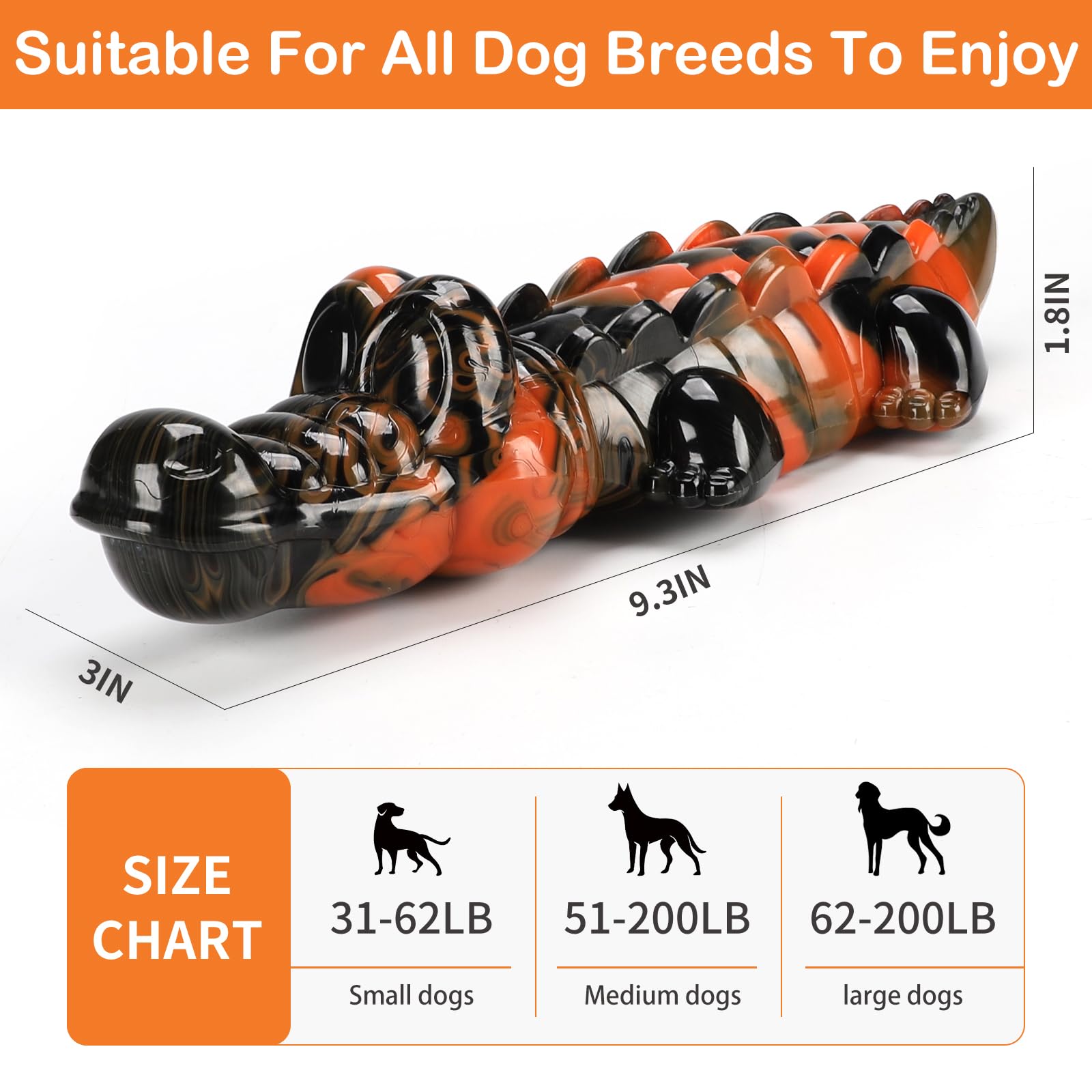 Qishouting Dog Toys For Aggressive Chewers, Puppy Toys, Dog Toys For Large Dogs/Medium Dogs, Dog Toys For Small Dogs, Dog Chew T