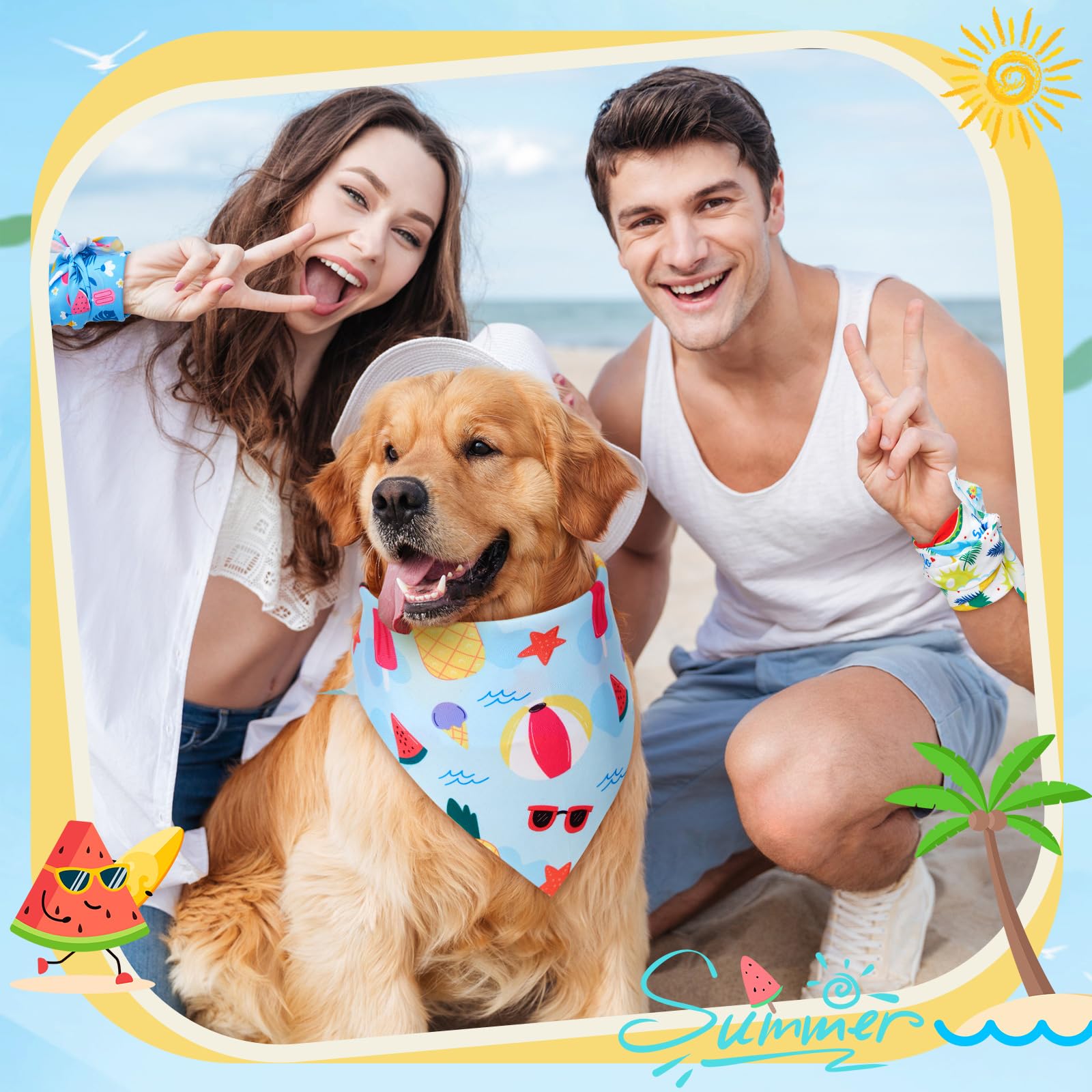 Sweetude 50 Pieces Dog Bandanas Bulk Triangle Dog Scarf Kerchief Bandanas Set For Pet Costume Accessories(31.5 X 21.7 X 21.7 Inc