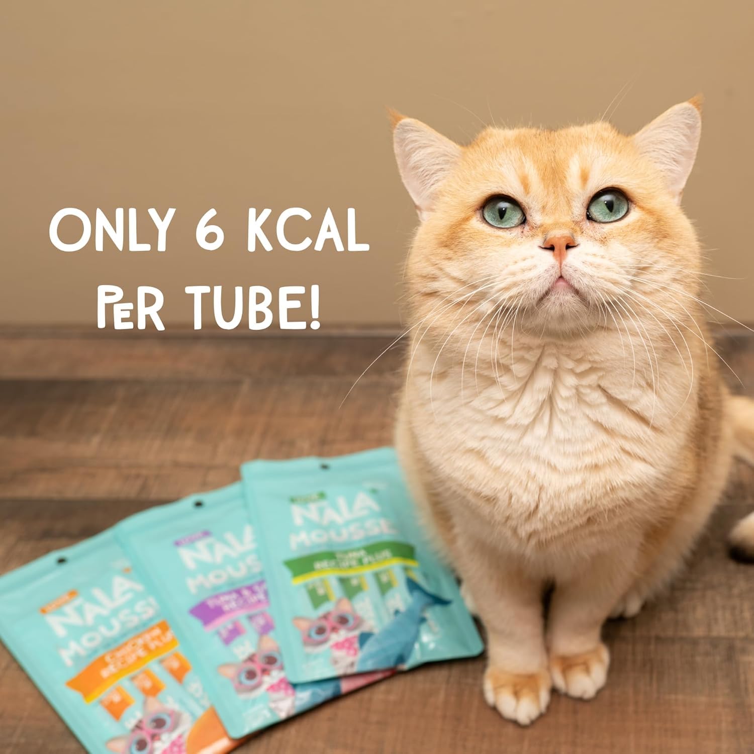 LOVE, NALA - Natural Lickable Cat Squeeze Up Treat,Topper - Variety Plus Pack Mousse - Wet Food Cat Puree - Grain Free, Non_GMO