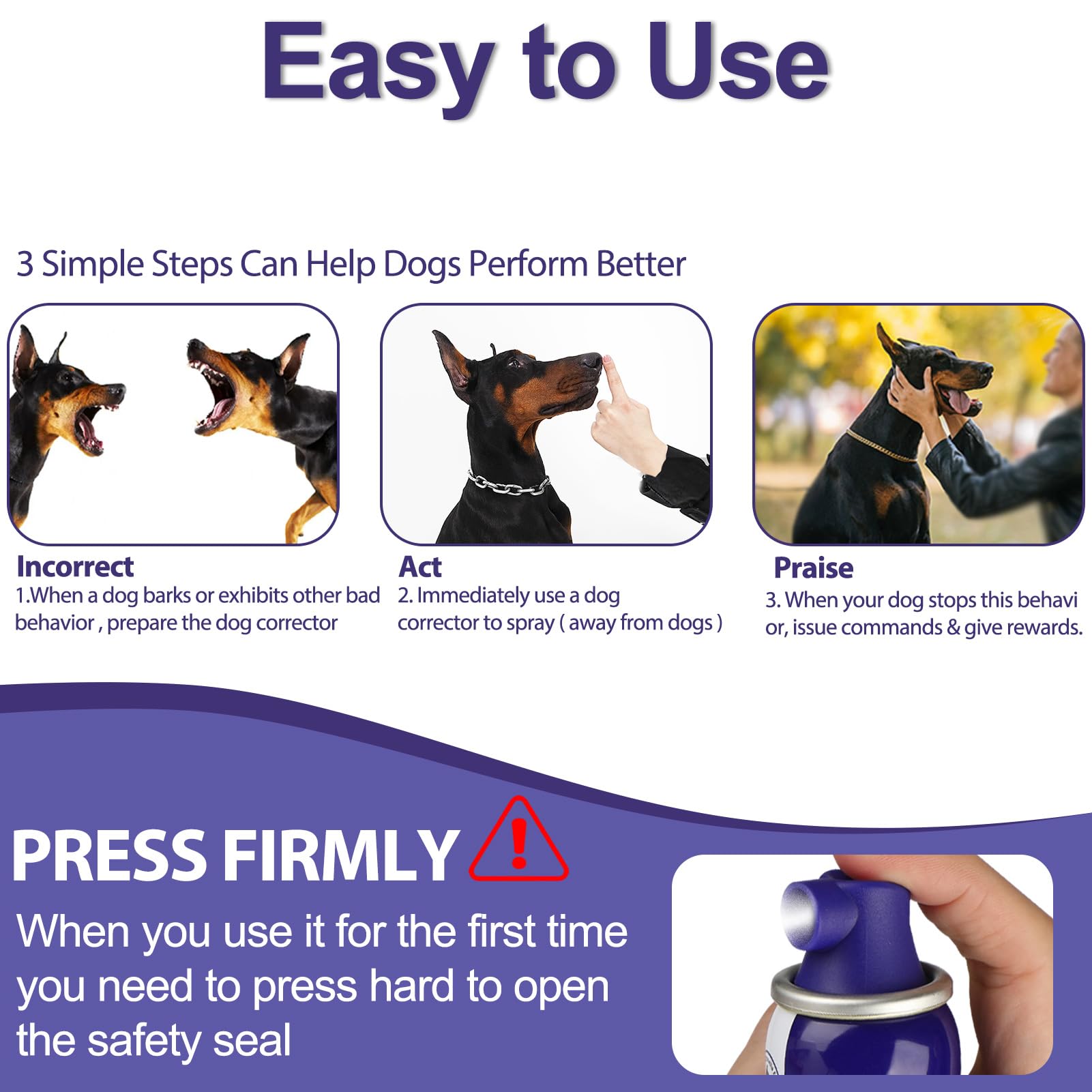 Kdszjdv Corrector Spray Dog Trainer 6 Pack 80Ml Dog Corrector Spray To Dogs From Stopping Unwanted Behaviors Pet Trainer Spray,