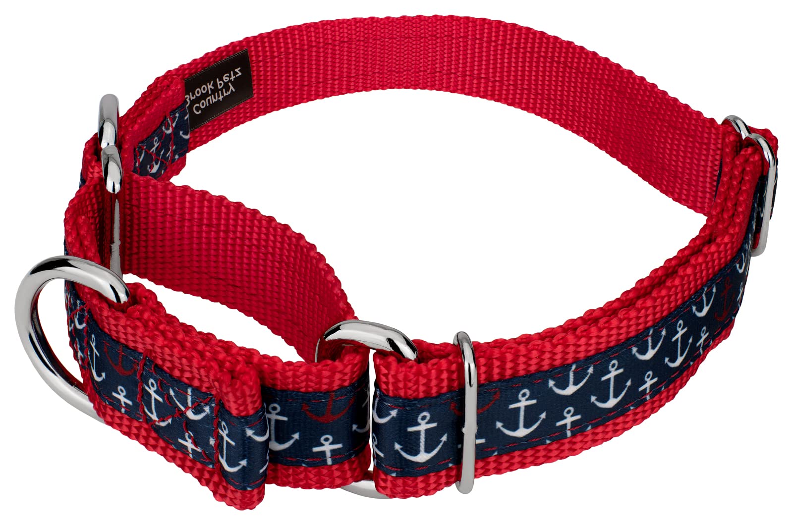 Country Brook Petz - Anchors Away Signature Martingale Dog Collar - Each Collar You Buy, A Collar Is Donated To A Shelter (1 Inc