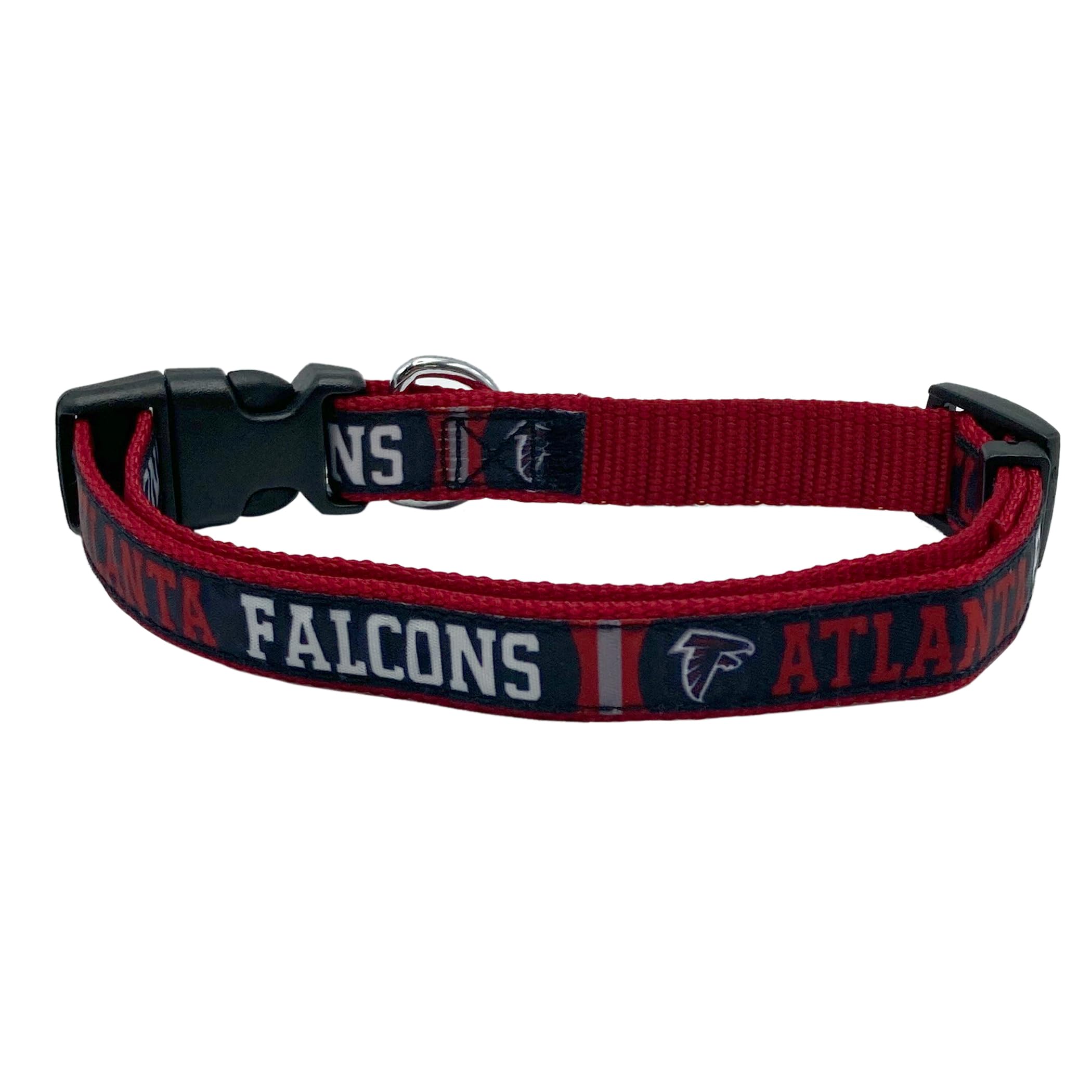Pets First NFL Atlanta Falcons Licensed PET COLLAR, Small - Heavy-Duty, Strong, and Durable Dog Collar. Available in 31 Football