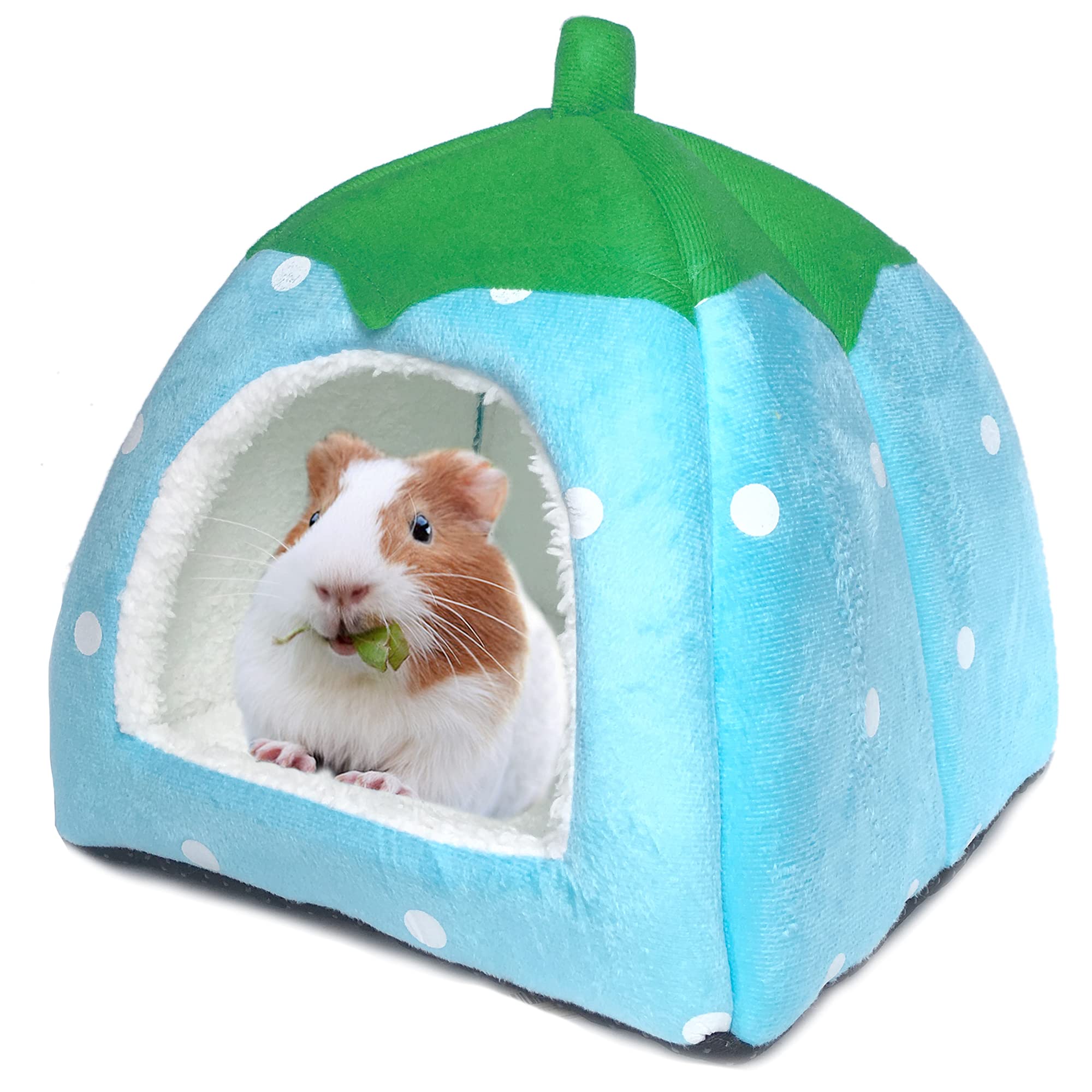Tierecare Guinea Pig Hideout Bed Rabbit House Cave Accessories Cozy Hide-Out For Bunny Hedgehog Ferret Chinchilla&Other Small An