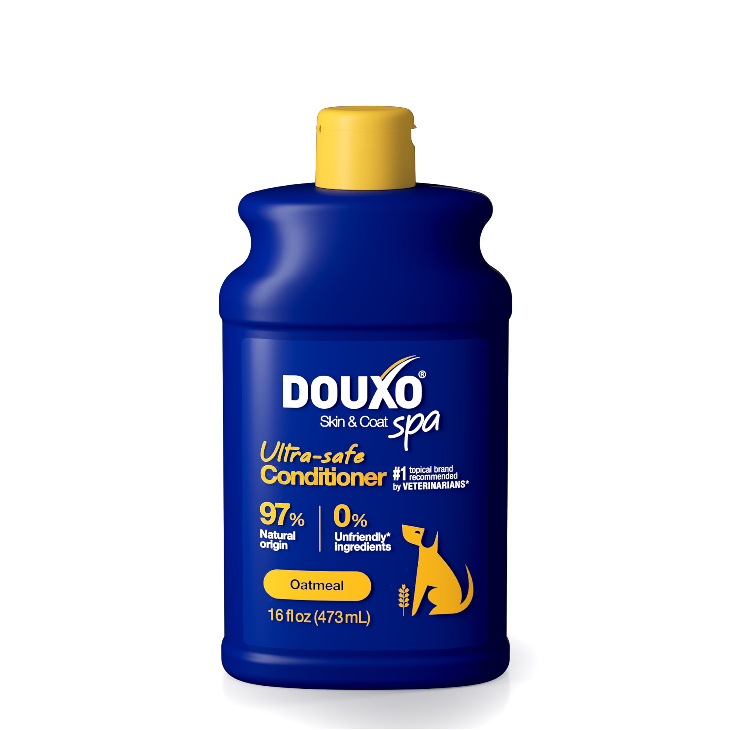 Douxo Skin & Coat Spa - Ultra-Safe Oatmeal Dog Conditioner, 16 Fl Oz, Safely Detangles, Revives The Coat And Moisturizes The Ski