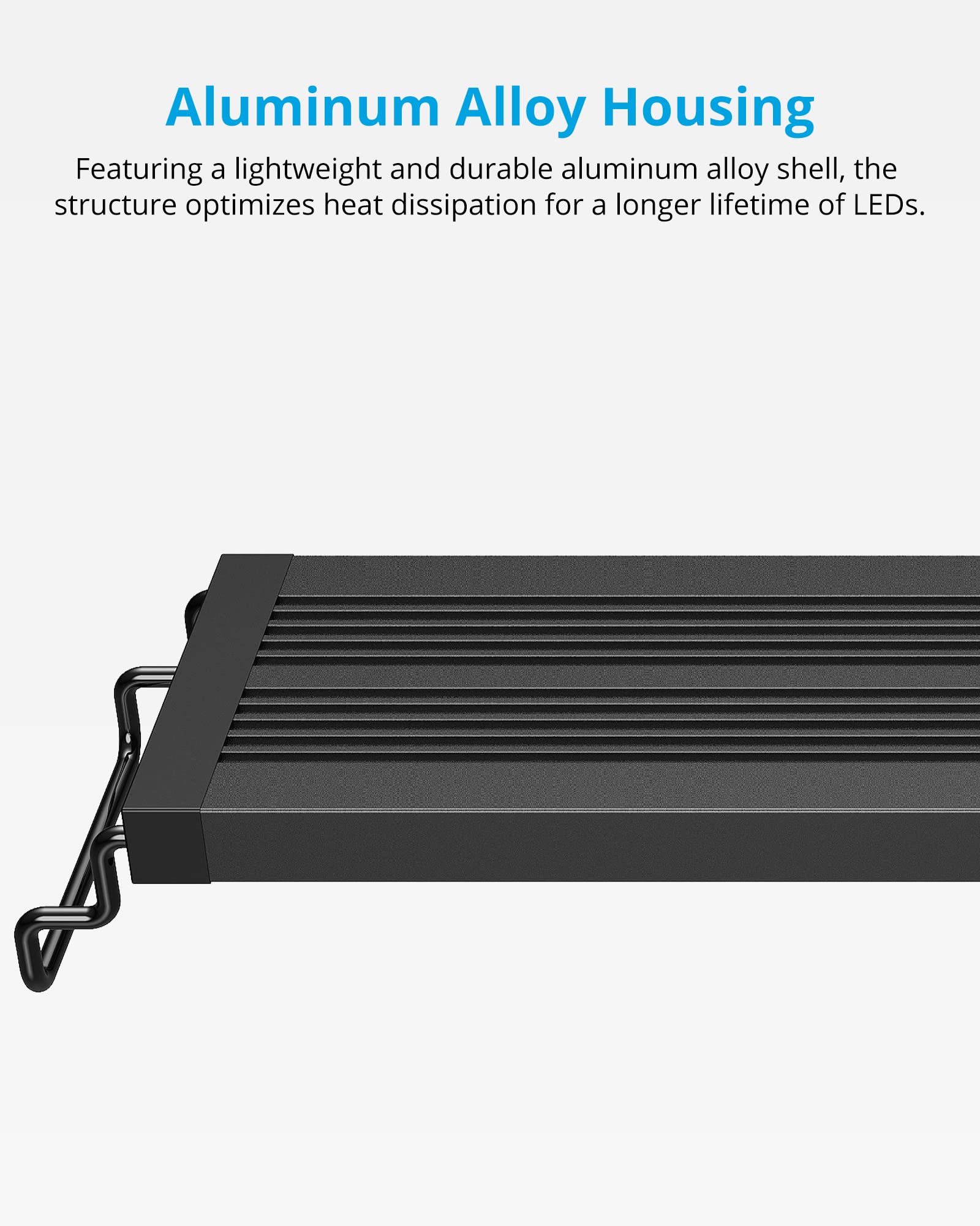 Nicrew Skyled Plus Aquarium Plant Light, Freshwater Fish Tank Light With Ramp Up And Dim Down, Spectrum Adjustable And Lighting Schedule Programmable With Controller, 48-60 Inches, 45 Watts