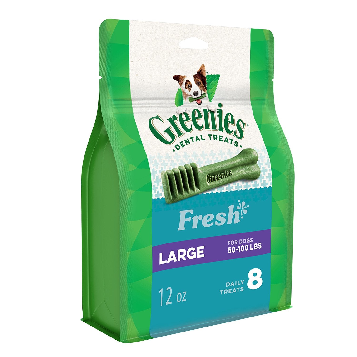 GREENIES Dental Chews Petite Treats for Dogs  TREATPAK Package 12 oz. 20 Treats
