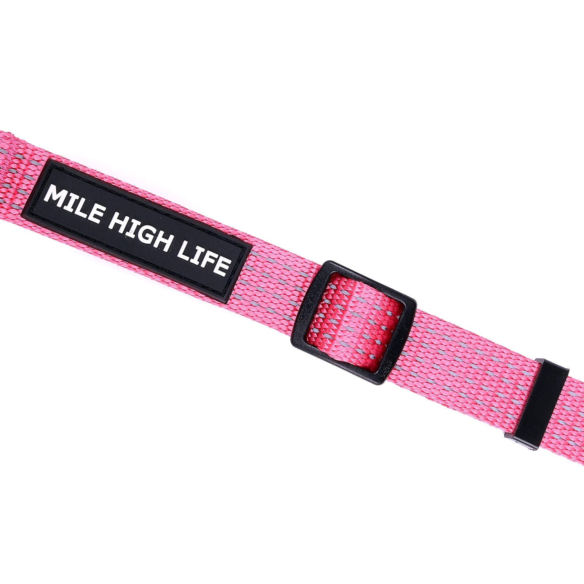 Mile High Life Dog Collar, Nylon Reflective Dog Collars W Pull D-Ring, Light Weight Adjustable Puppy Collars, Dog Collars For Sm