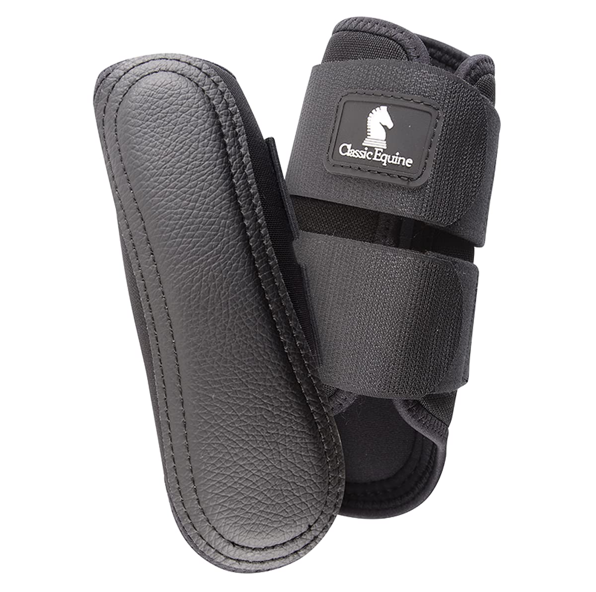 Classic Equine Airwave Classic Splint Boots, Front (Black, Large)