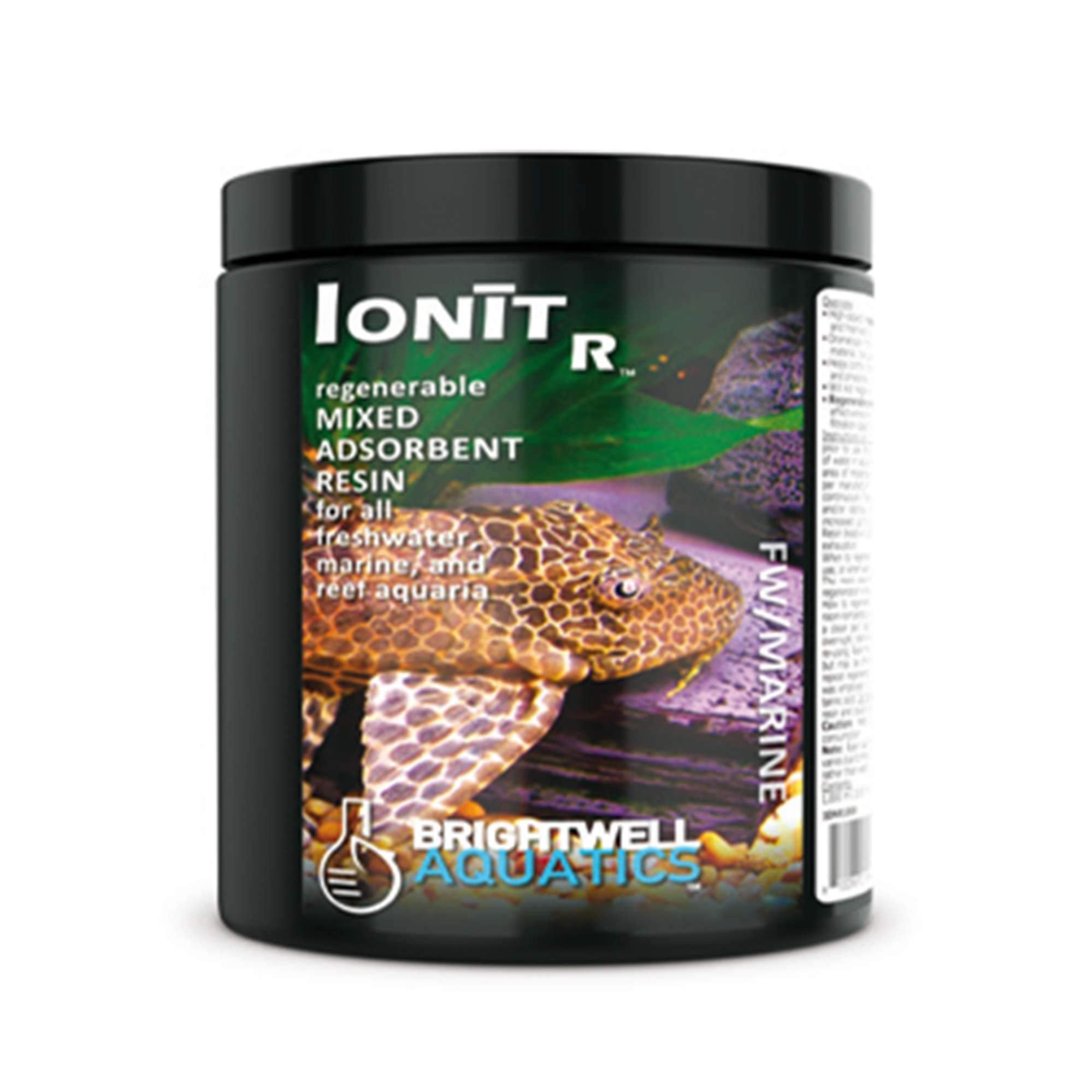 Brightwell Aquatics IonitR - Regenerable Adsorbent Resin to Remove Impurities in Freshwater and Marine Reef Aquariums, 250 ml