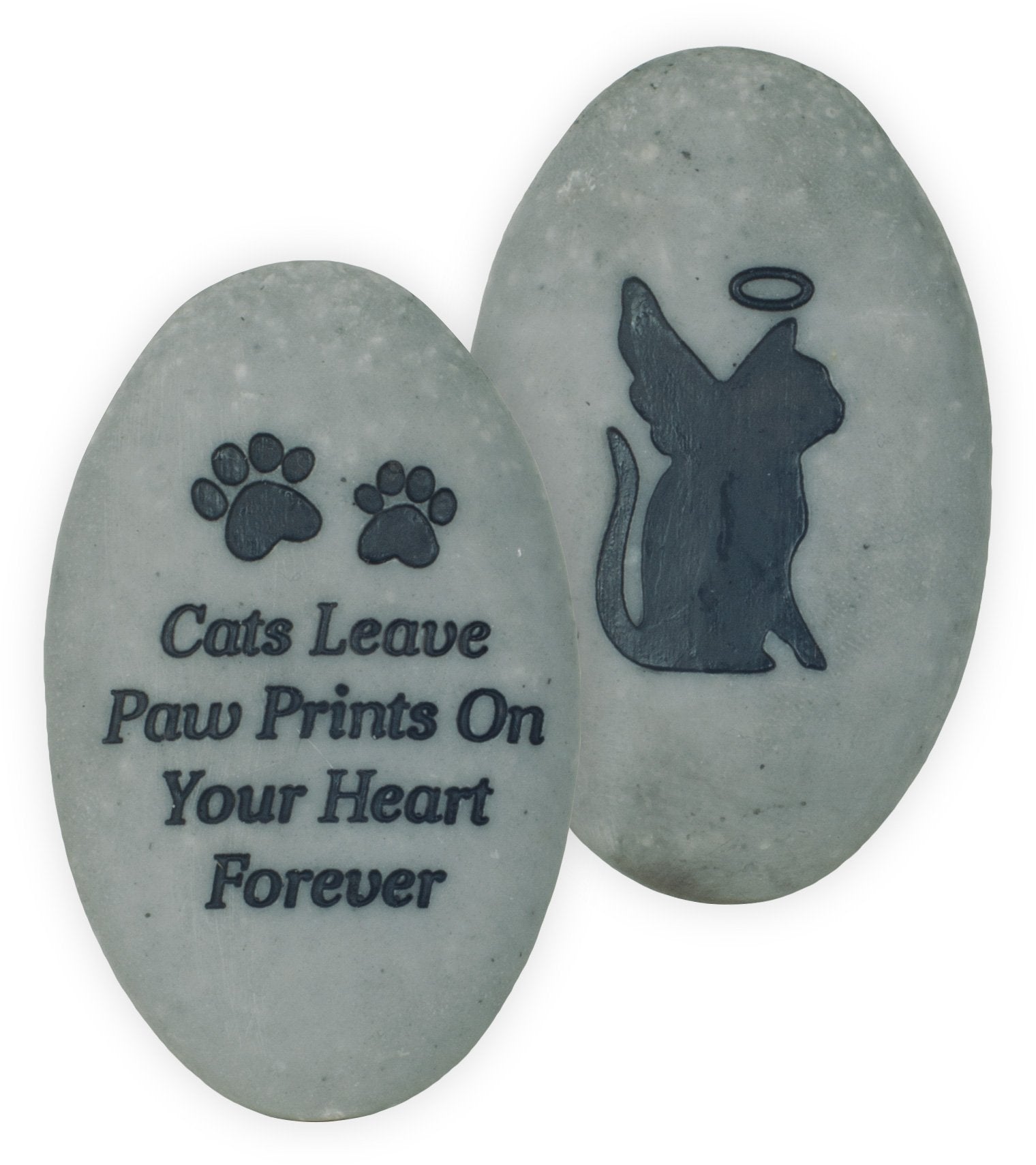 Angelstar Rainbow Bridge Pet Stone - Cats Leave Paw Prints On Your Heart Forever