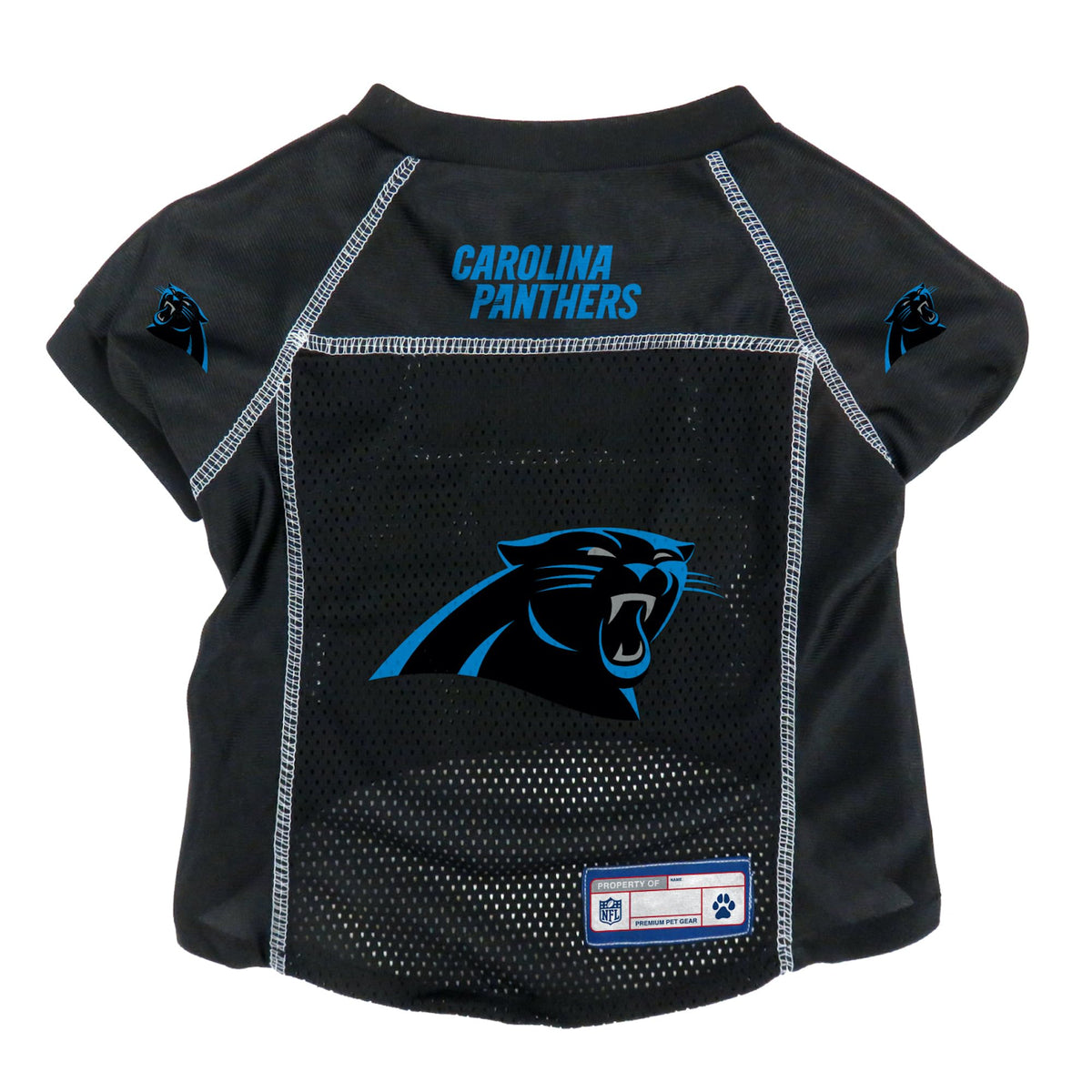 Littlearth Unisex-Adult Nfl Carolina Panthers Basic Pet Jersey, Team Color, X-Small, (320134-Pant-Xs)