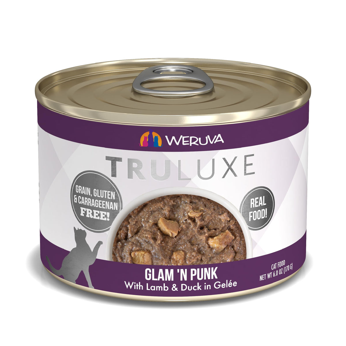 Weruva Truluxe Cat Food, Glam 'N Punk With Lamb & Duck In Gelée, 6Oz Can (Pack Of 24)