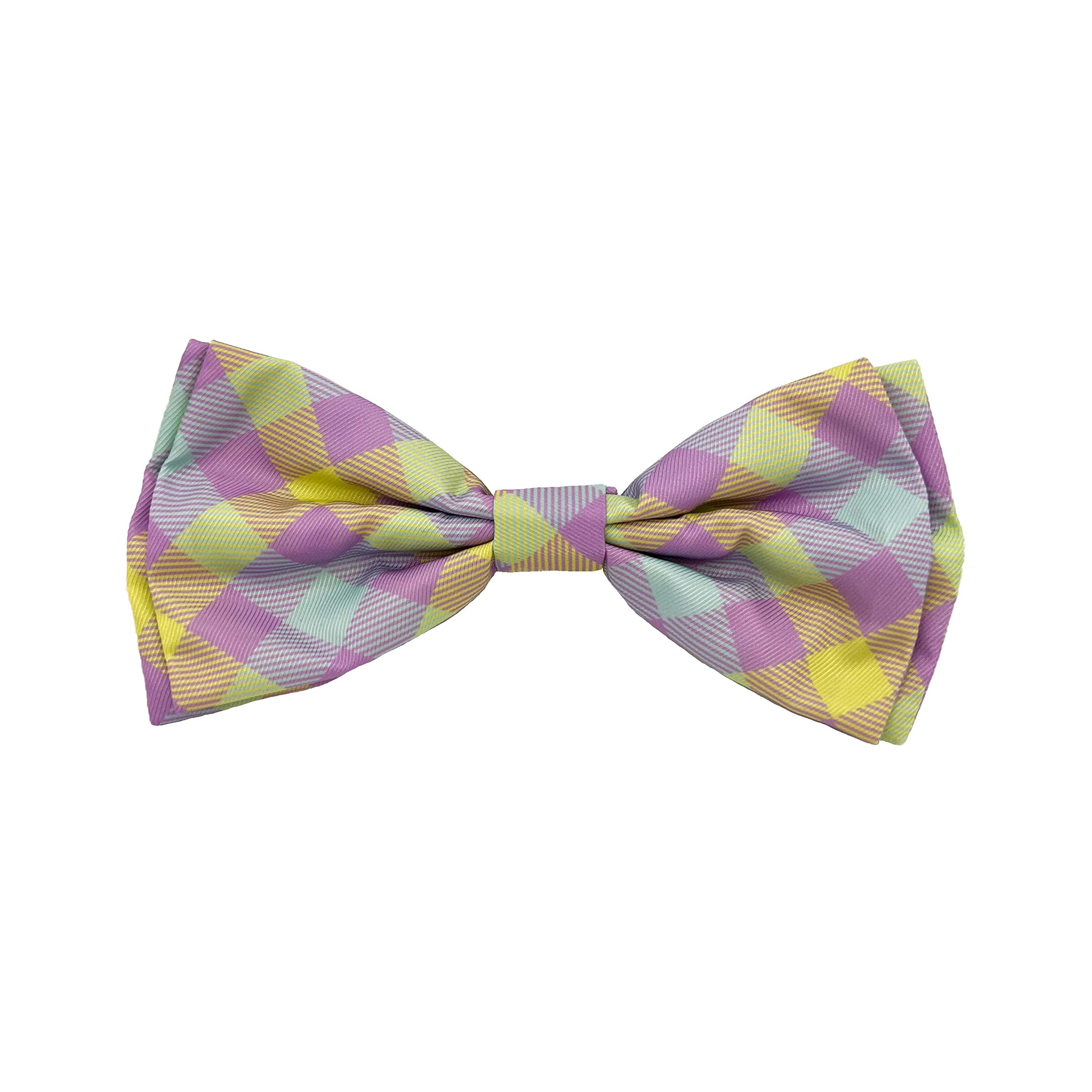 Huxley & Kent Bow Tie for Pets | Lavender Lemon (Extra-Large) | Easter Spring Bow Tie Collar Attachment | Fun Bow Ties for Dogs 