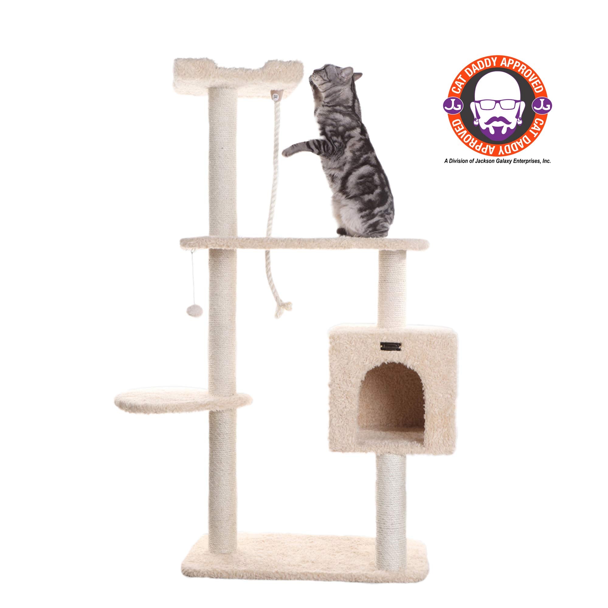 Armarkat A5708 Pet Cat Tree, Beige,Medium