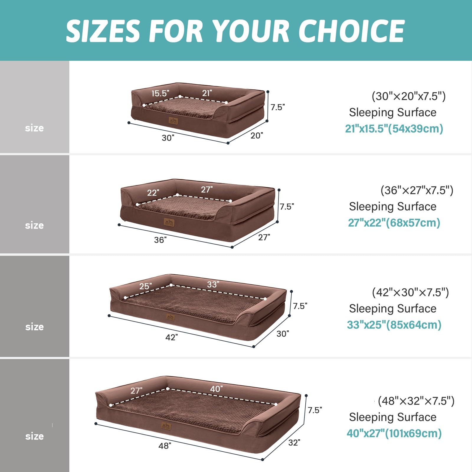 Cozy Kiss Orthopedic Dog Bed For Extra Large Dog, Xl Pet Couch For Xlarge Dog, Supportive Foam Bolster Sofa With Waterproof Lini