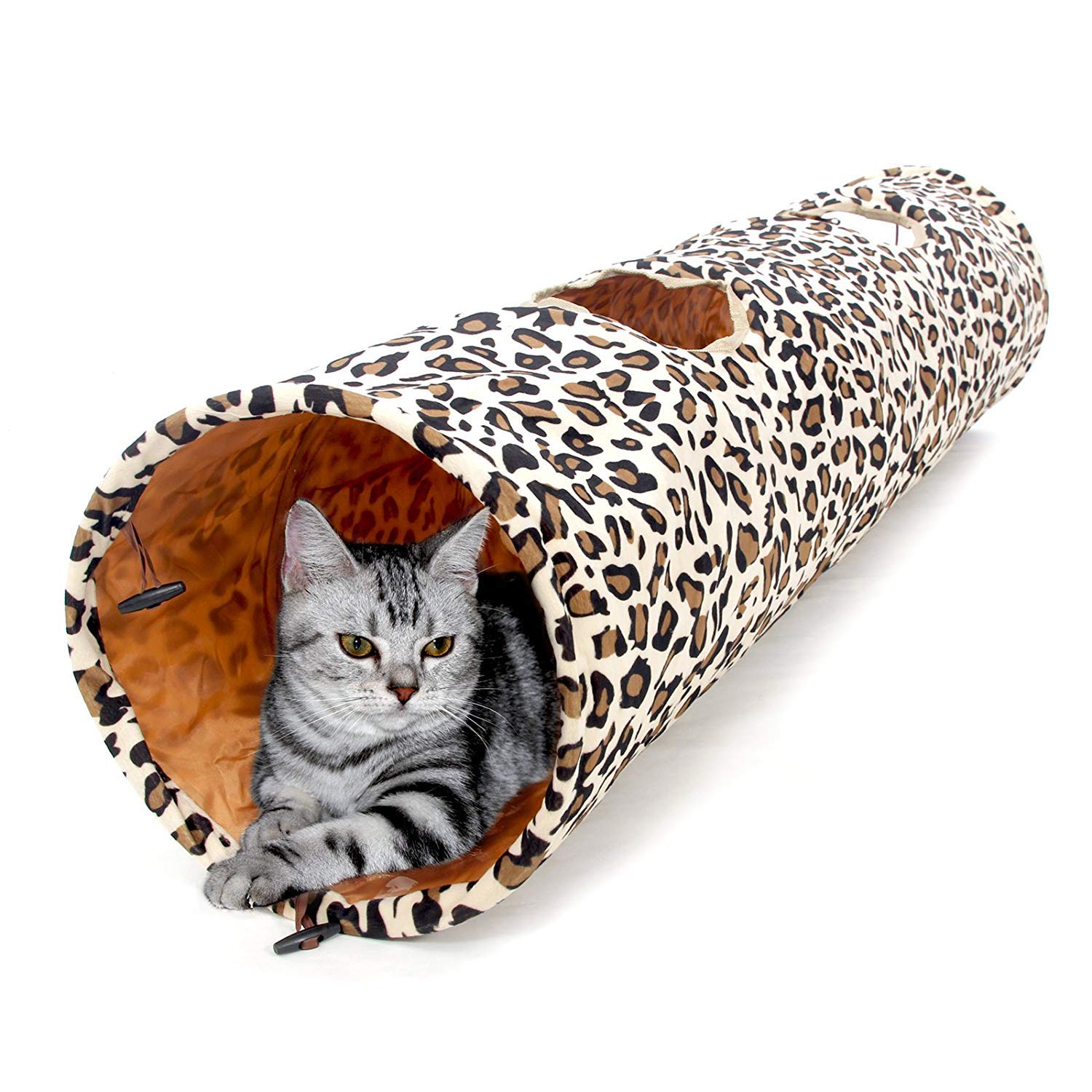 Pawz Road Cat Toys Collapsible Tunnel Dog Tube For Fat Cat,Rabbits,Dogs Length 51' Diameter 12'