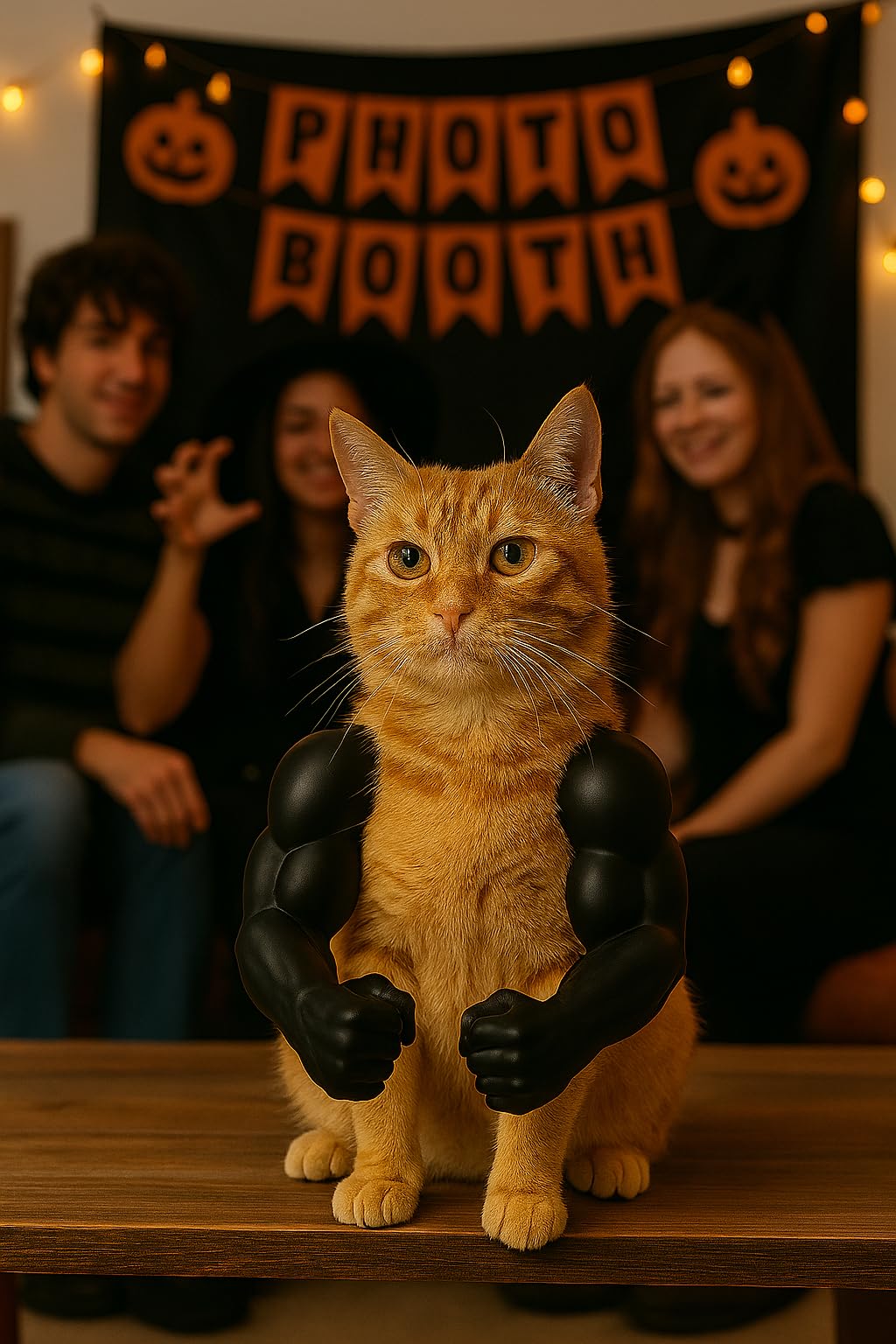 2 Pack Cat Kitten Clothes Costume - Pet Halloween Muscle Arms Costumes Outfits for Cats - Muscular Biceps Apparel