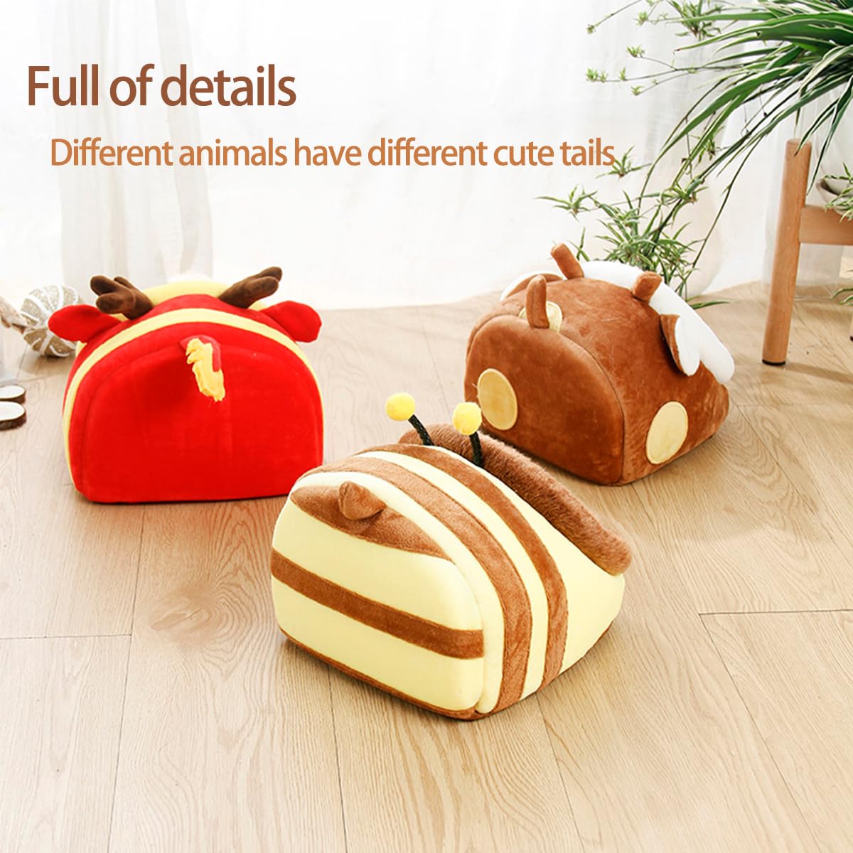 Eaedmy Guinea Pig Bed House & Hideout For Rat Bearded Dragon Hedgehog Ferret To Sleep And Hide, Guinea Pig Cage Accessories Habi