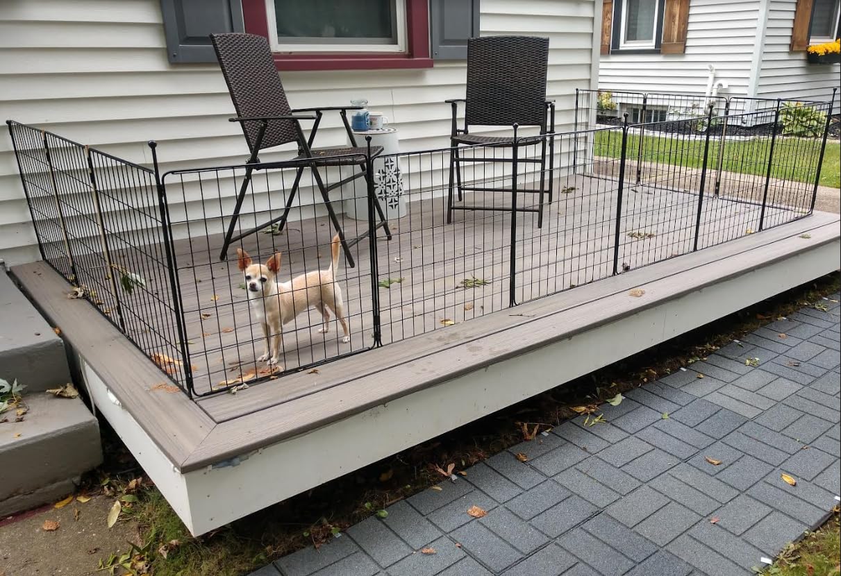 Fxw Minipaws Dog Playpen For Yard & Rv Camping, Expandable 24-Inch 24 Panels For Puppies And Small Dogs, Portable For Indoor And
