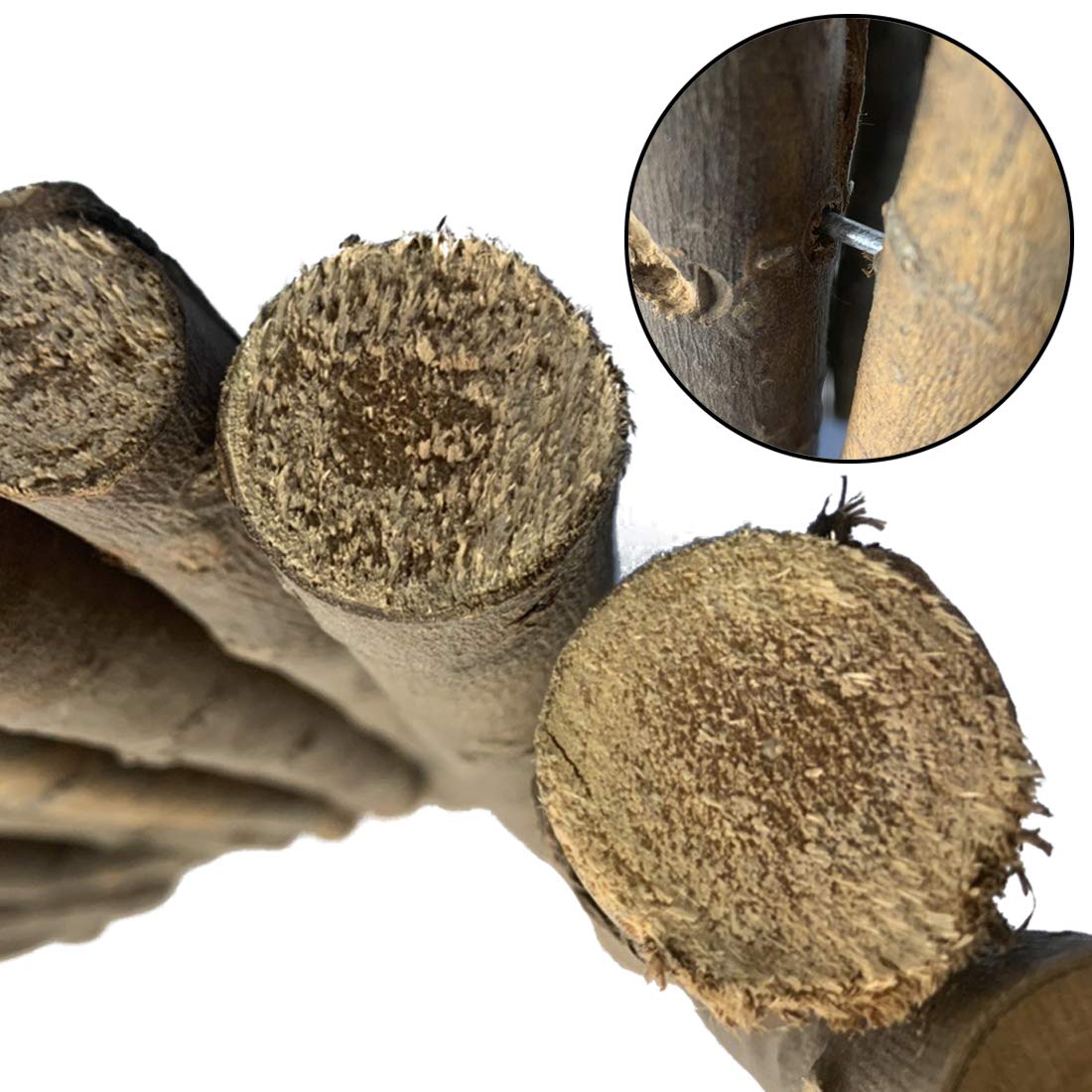 Hamiledyi Bunny Extra Large Ladder, Wooden Diy Toy Rodents Chewing & Climbing Bridge Chinchillas Cage Tunnel/Hideout/Hut/Ramp/Divider For Small Animal Guinea Pig Rat Squirrel