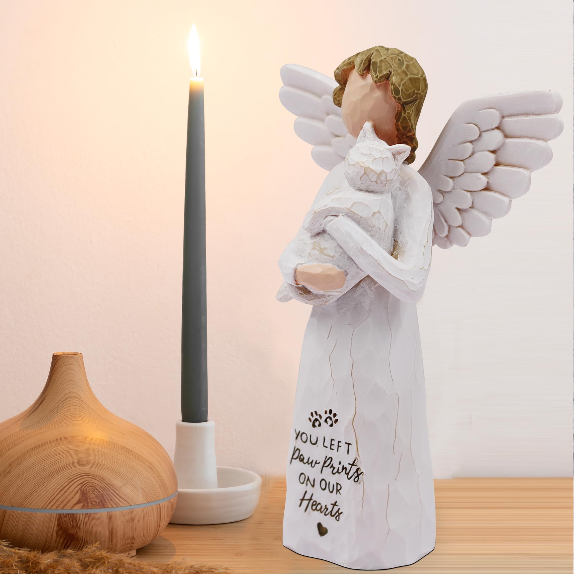 Borlesta Cat Memorial Gifts For Loss Of Cat, Pet Cat Remembrance Gifts, Loss Of Cat Sympathy Gifts For Cat Mom, Passed Away Cat