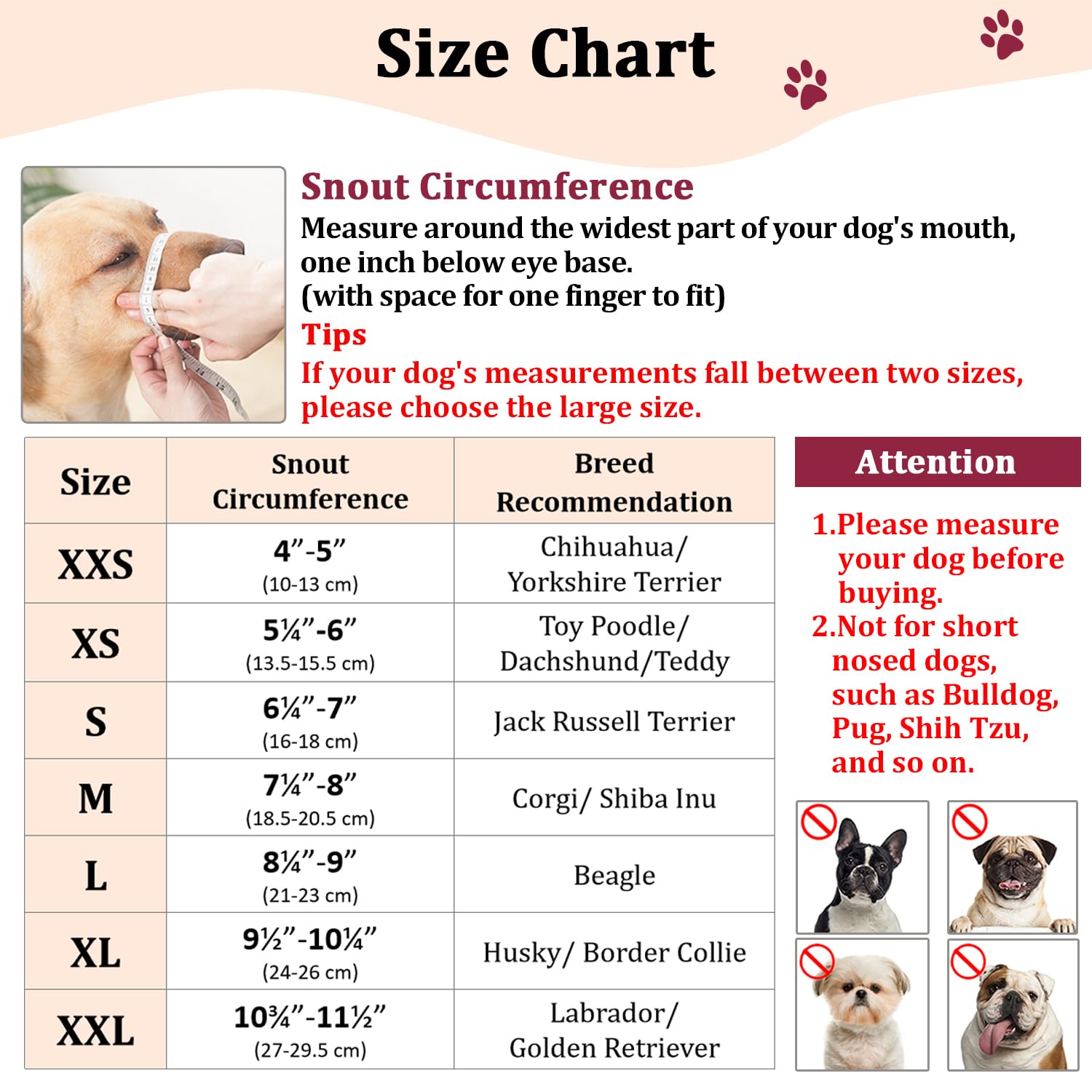 Mayerzon Dog Muzzle, Soft Mesh Muzzles For Small Medium Large Dogs Chihuahua Poodle Husky Labrador Retriever, Breathable Dog Mouth Guard For Biting Chewing Grooming, Allow Panting Drinking(Xs, Black)