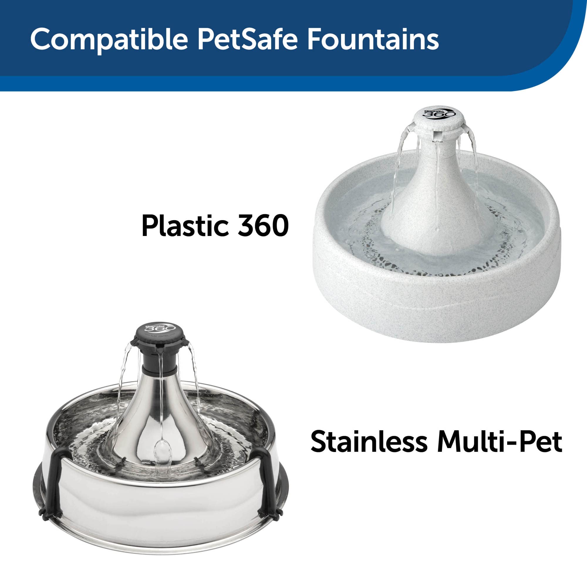 Petsafe Drinkwell 360 Premium Carbon Filters, Dog And Cat Water Fountain Filters, Pack Of 12, Fits Petsafe Stainless Multi-Pet And 360 Pet Fountains