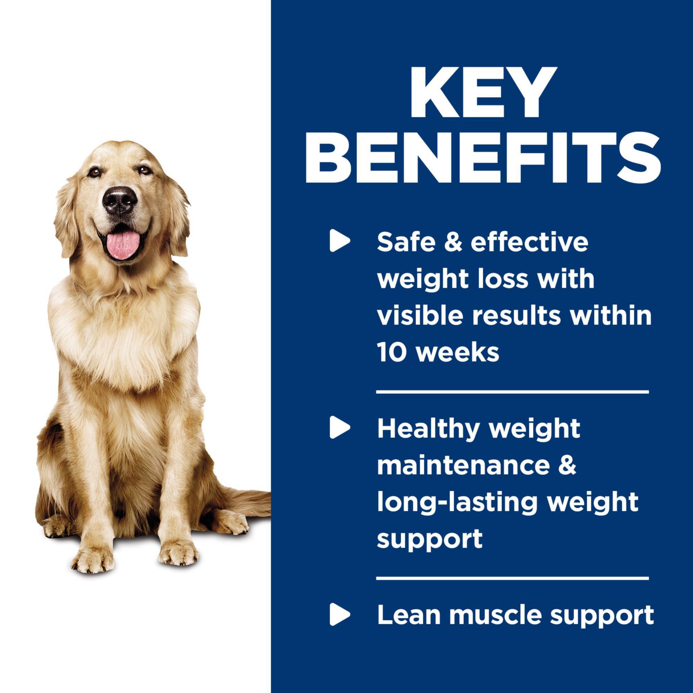 Hills Science Diet Perfect Weight, Adult 1-6, Weight Management Support, Wet Dog Food, Chicken & Vegetables Stew, 12.5 oz Can,