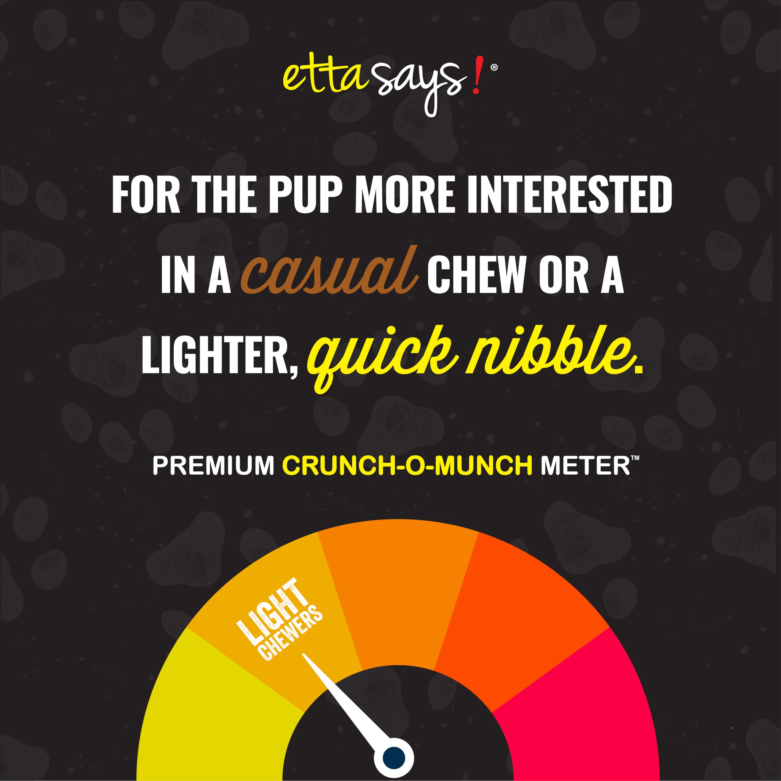 etta says! Crunchy Premium Dog Chews - 4.5 Beef Dog Chews - Made in The USA, Grain-Free Dog Treats, Good for Teeth, Easy to Dige
